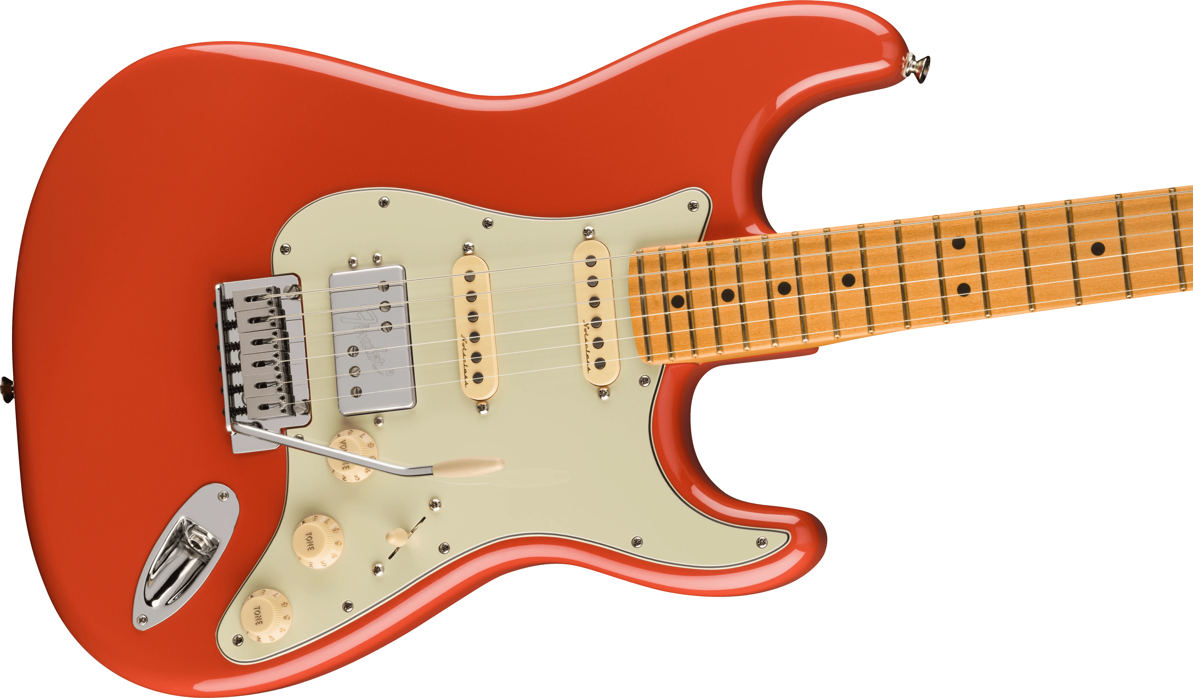 Fender® Player Plus Stratocaster® HSS, Maple Fingerboard, Fiesta Red