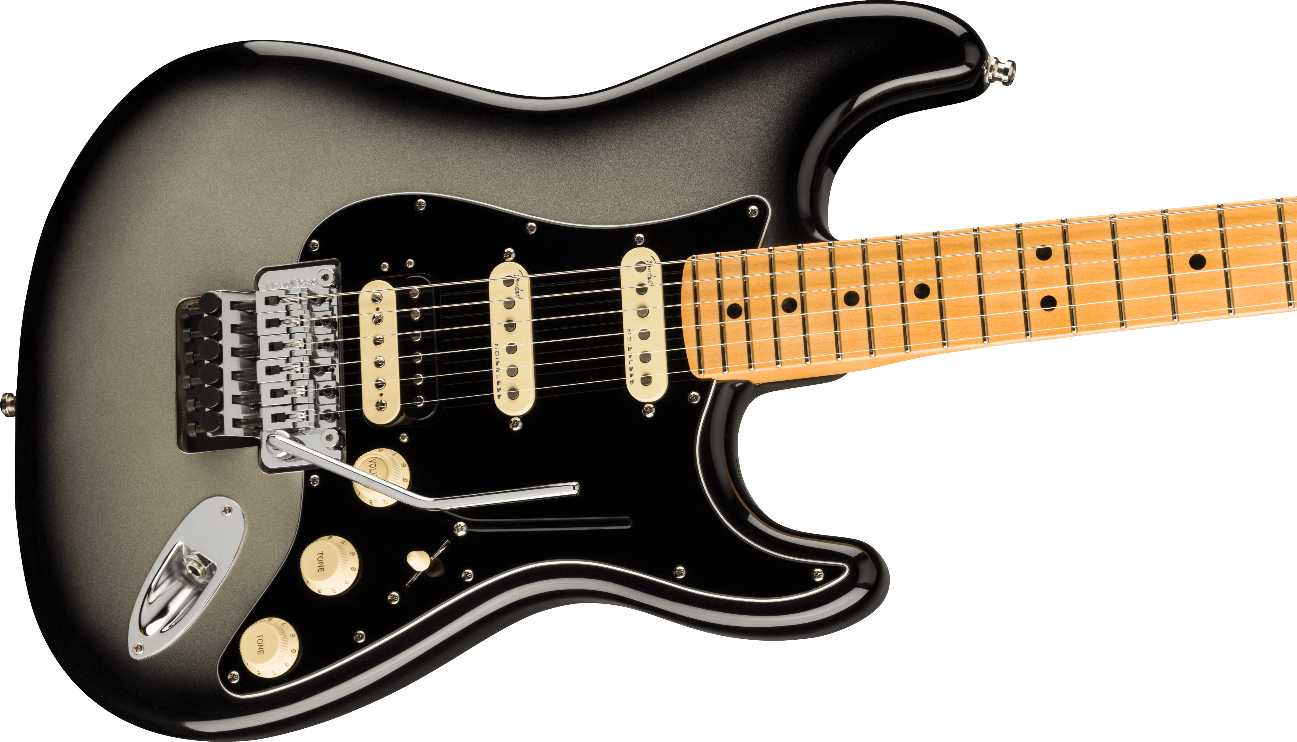 Fender® Ultra Luxe Stratocaster® Floyd Rose® HSS, Maple Fingerboard, Silverburst