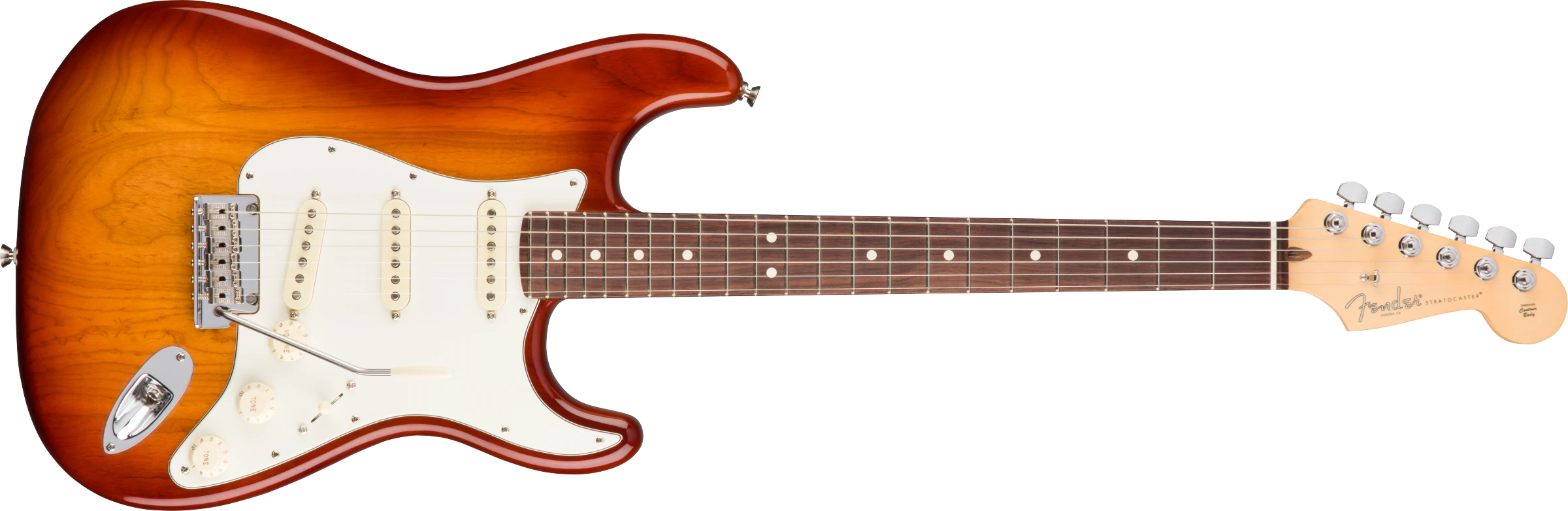 Fender® American Pro Stratocaster®, Rosewood Fingerboard, Sienna Sunburst