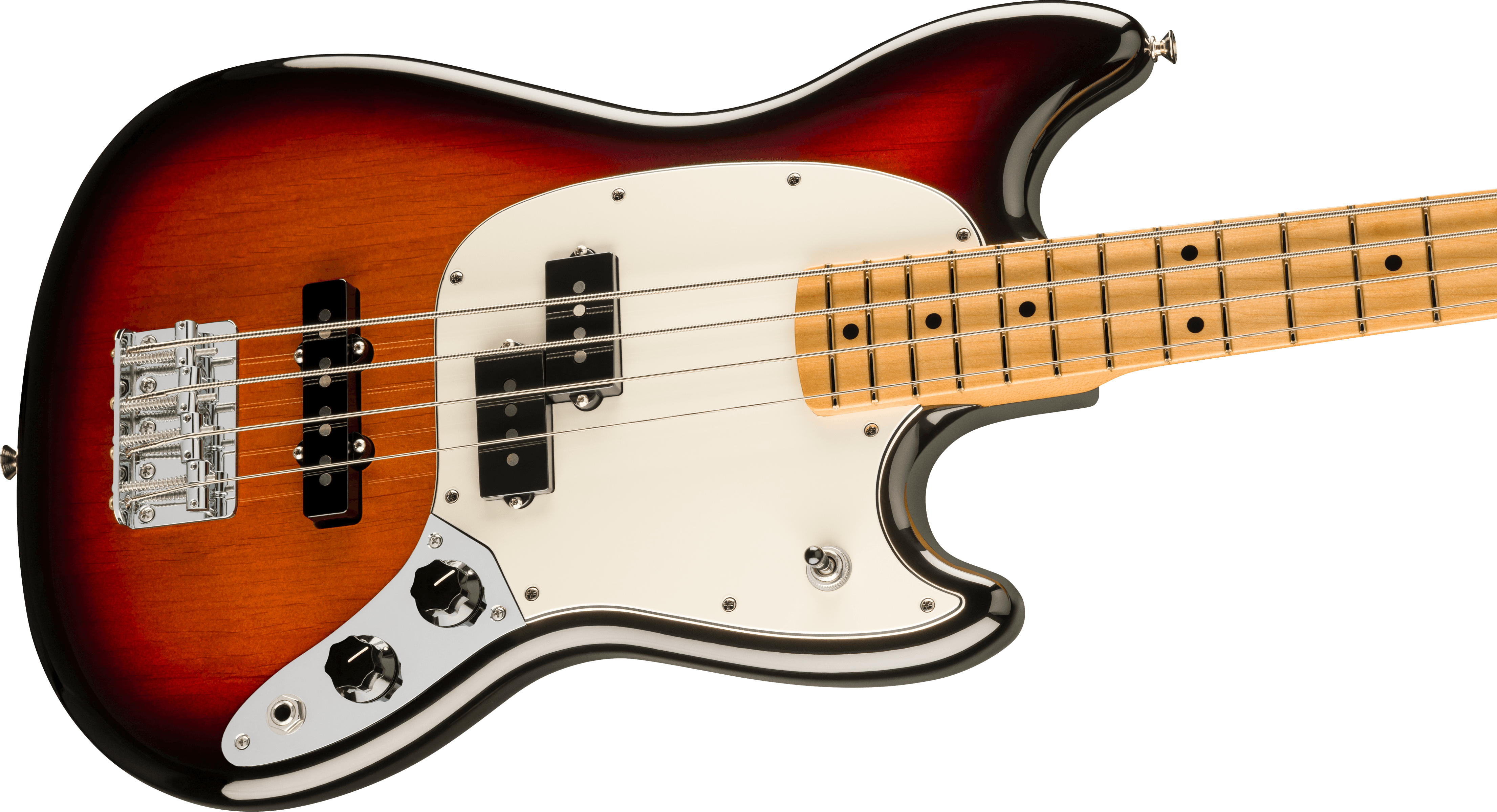 Fender® Player II Mustang® Bass PJ, Maple Fingerboard, 3-Color Sunburst