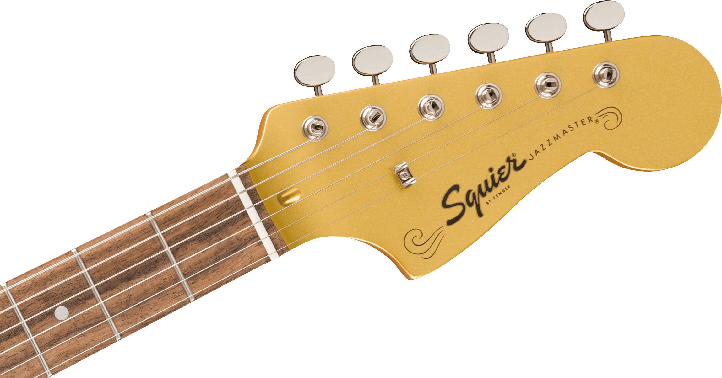 Squier® FSR Classic Vibe '60s Jazzmaster®, Laurel Fingerboard, Parchment Pickguard, Matching Headstock, Aztec Gold