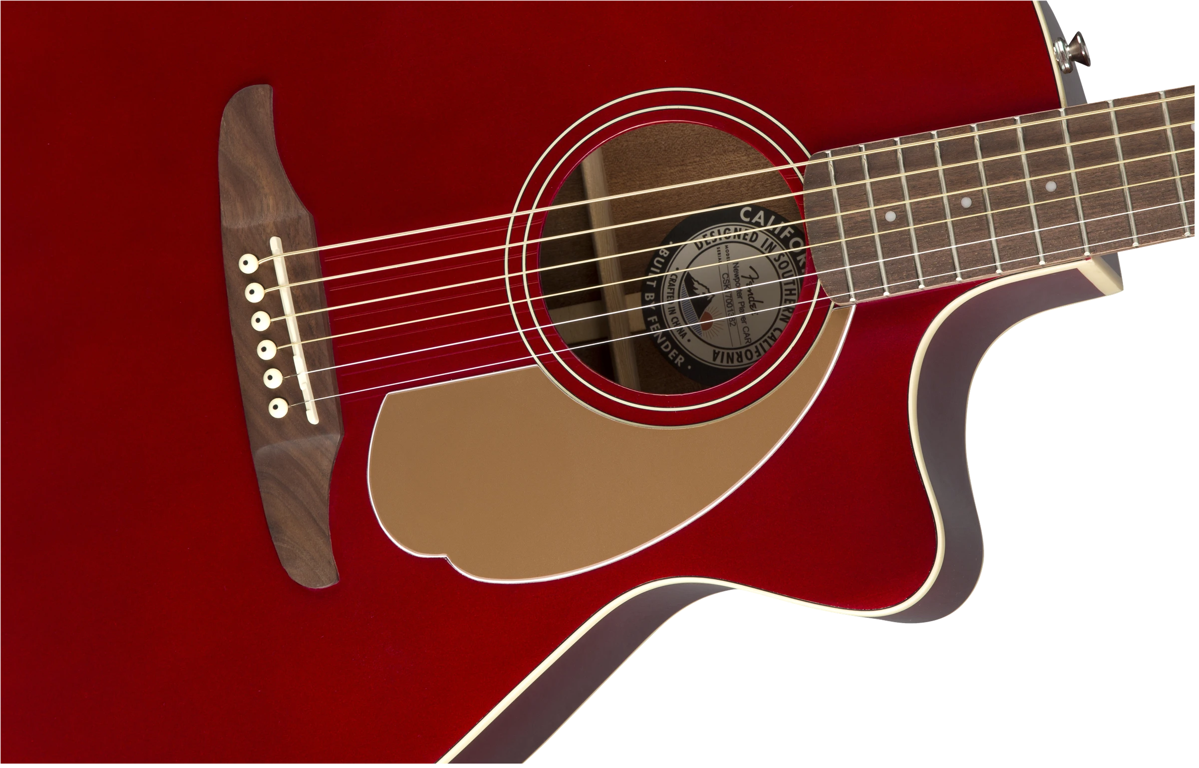 Fender® Newporter Player, Walnut Fingerboard, Candy Apple Red