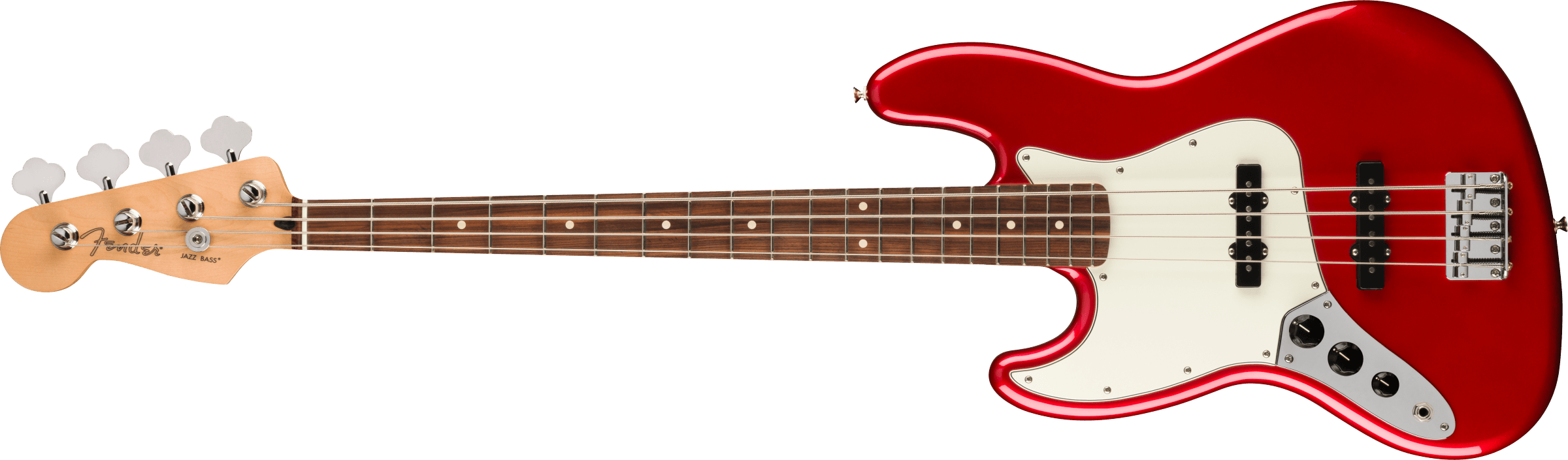 Fender® Player Jazz Bass® Left-Handed, Pau Ferro Fingerboard, Candy Apple Red