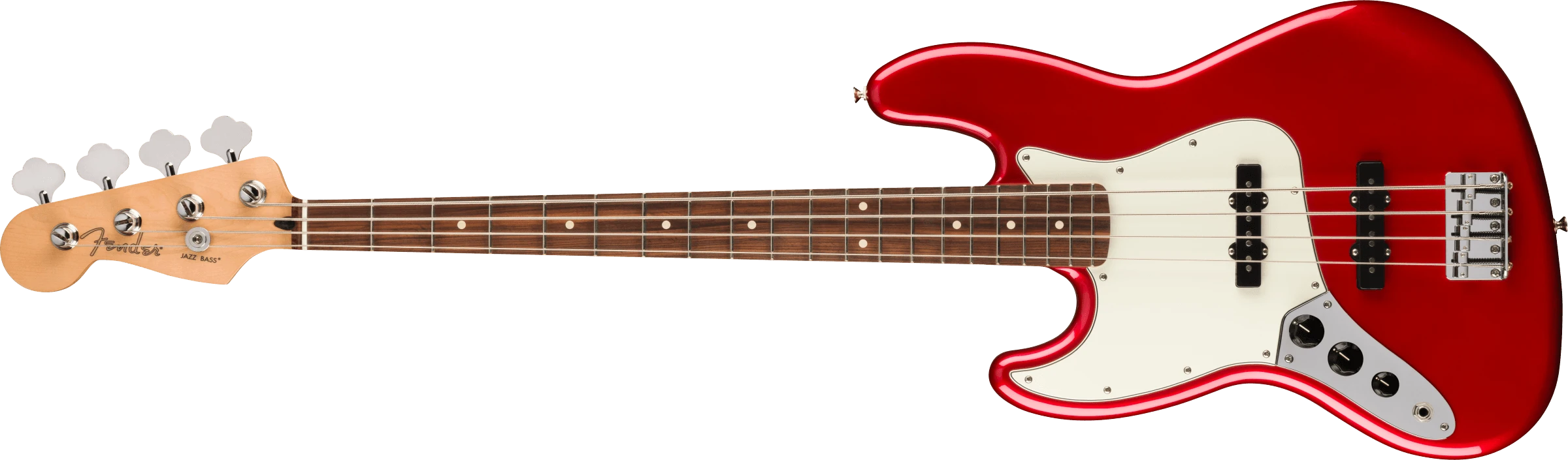 Fender® Player Jazz Bass® Left-Handed, Pau Ferro Fingerboard, Candy Apple Red