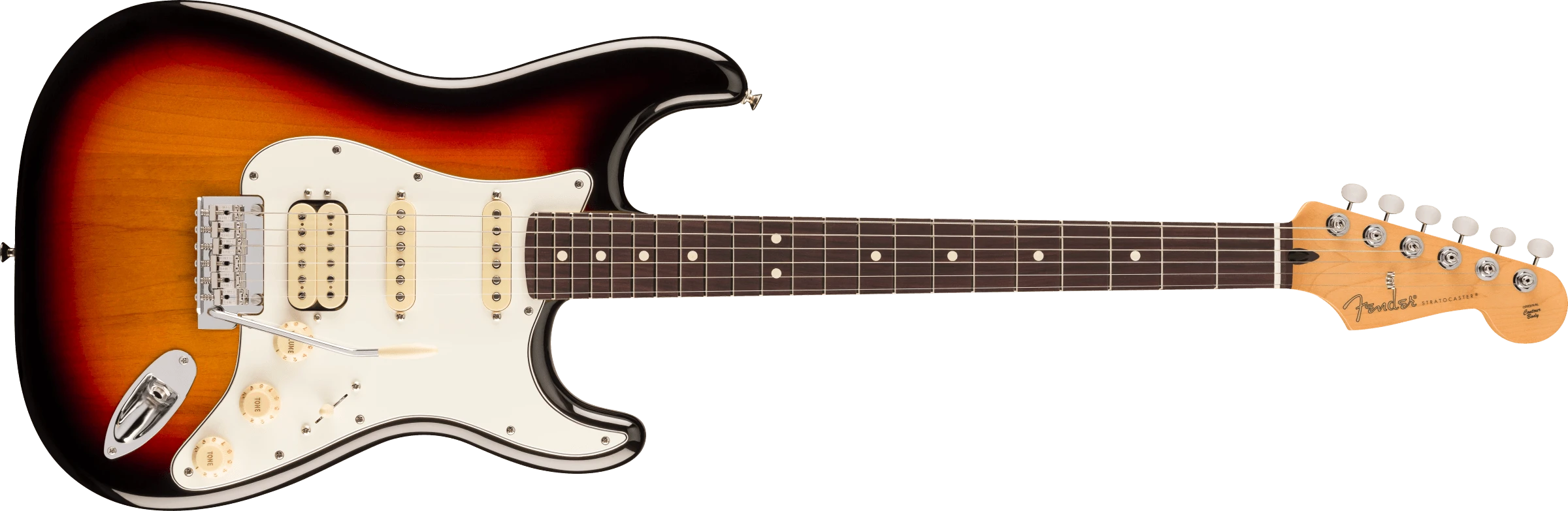 Fender® Player II Stratocaster® HSS, Rosewood Fingerboard, 3-Color Sunburst