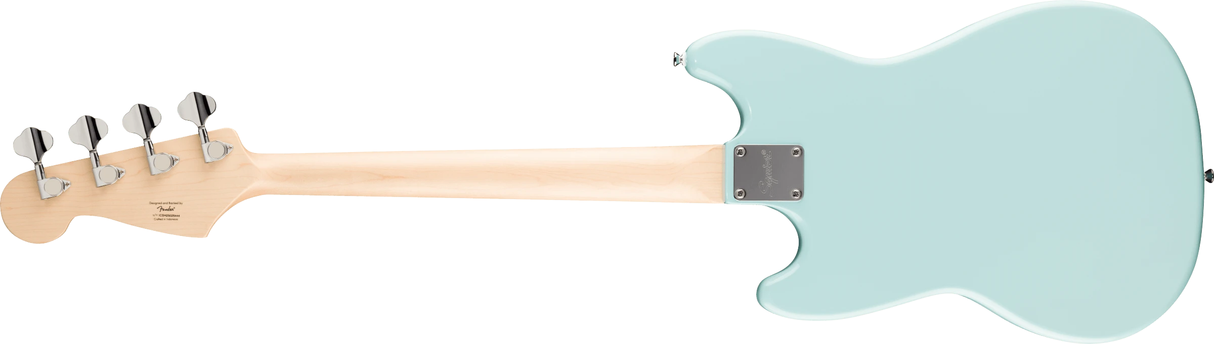 Squier® Squier Sonic® Bronco™ Bass, Laurel Fingerboard, White Pickguard, Daphne Blue