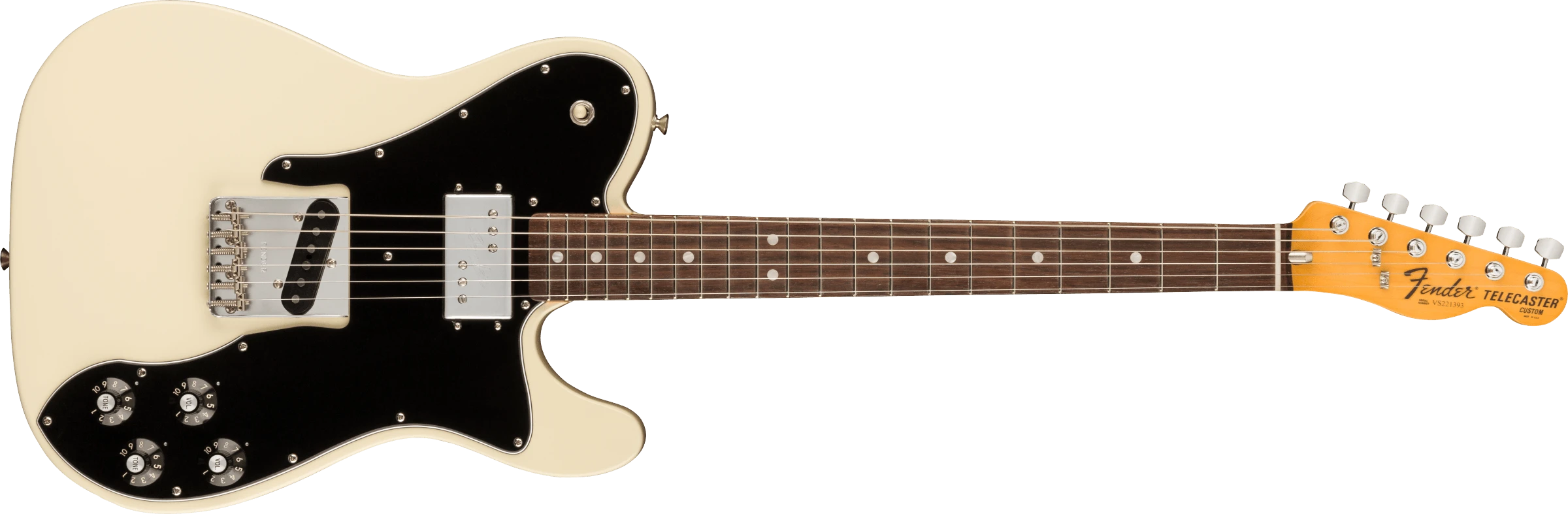 Fender® Limited Edition American Vintage II 1977 Telecaster® Custom, Rosewood Fingerboard, Olympic White