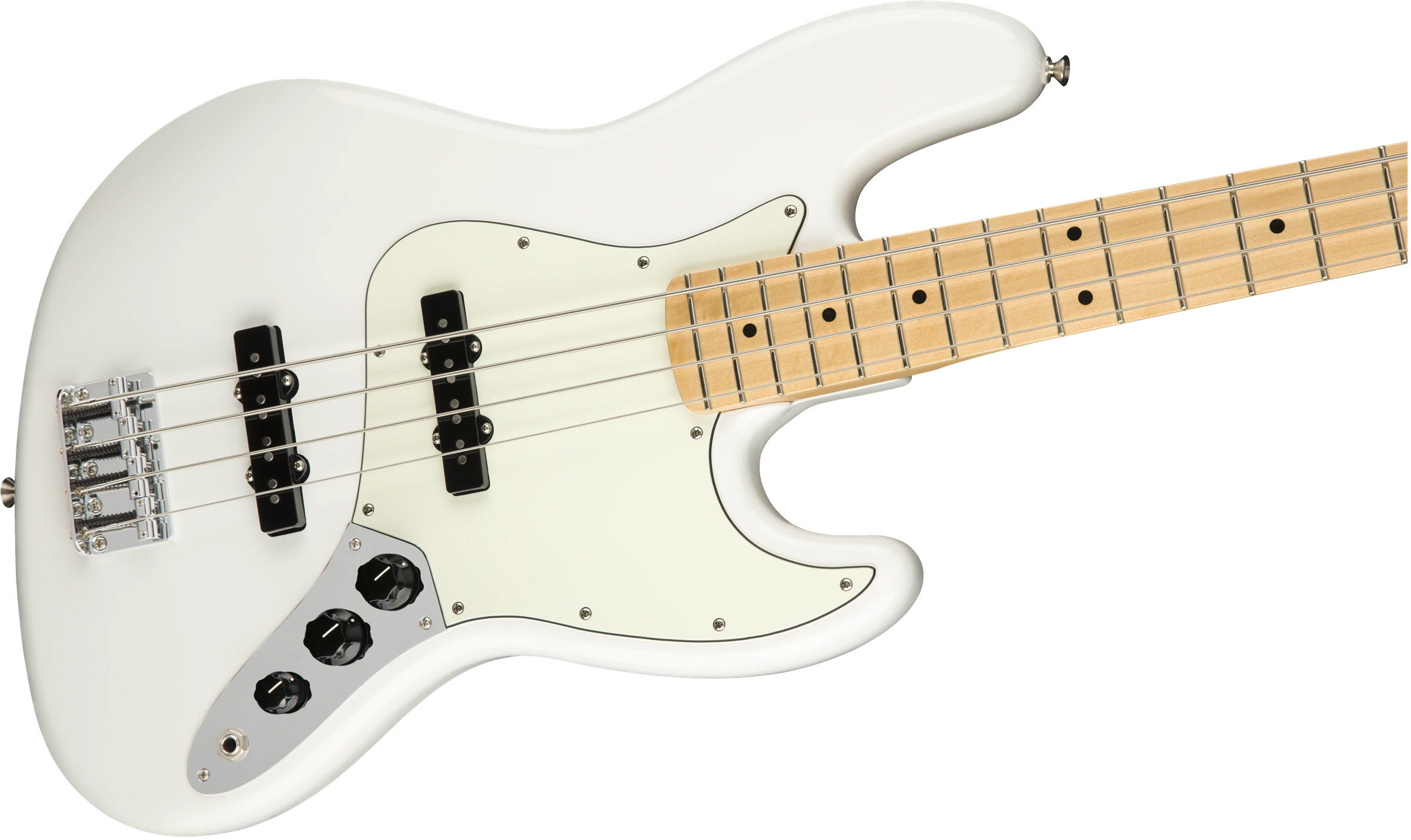 Fender® Player Jazz Bass®, Maple Fingerboard, Polar White