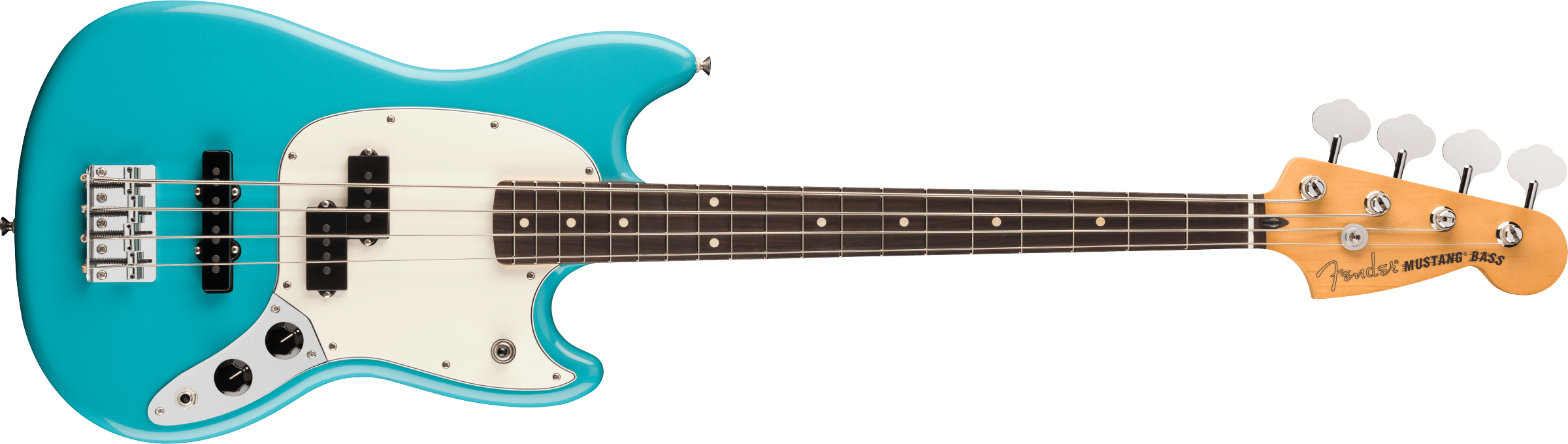 Fender® Player II Mustang® Bass PJ, Rosewood Fingerboard, Aquatone Blue