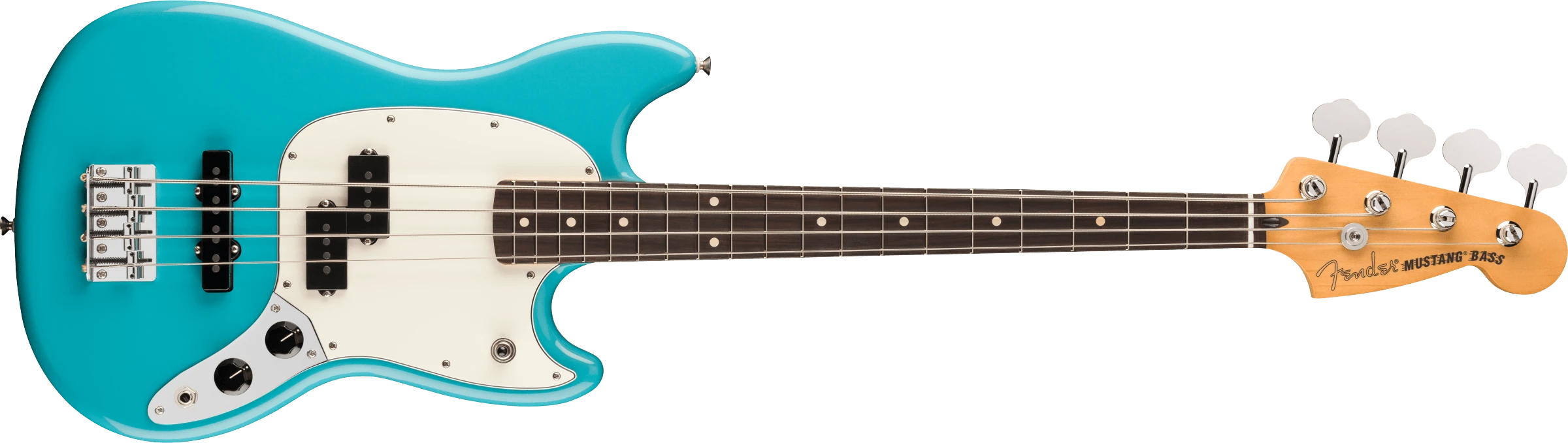 Fender® Player II Mustang® Bass PJ, Rosewood Fingerboard, Aquatone Blue