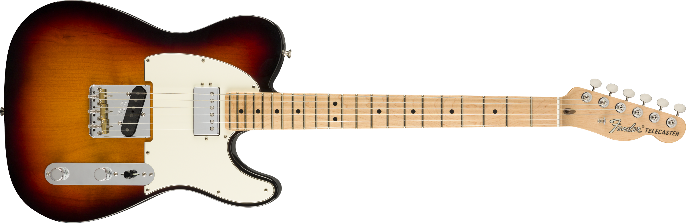 Fender® American Performer Telecaster® with Humbucking, Maple Fingerboard, 3-Color Sunburst