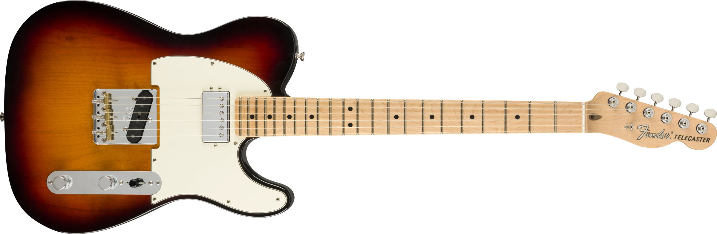 Fender® American Performer Telecaster® with Humbucking, Maple Fingerboard, 3-Color Sunburst