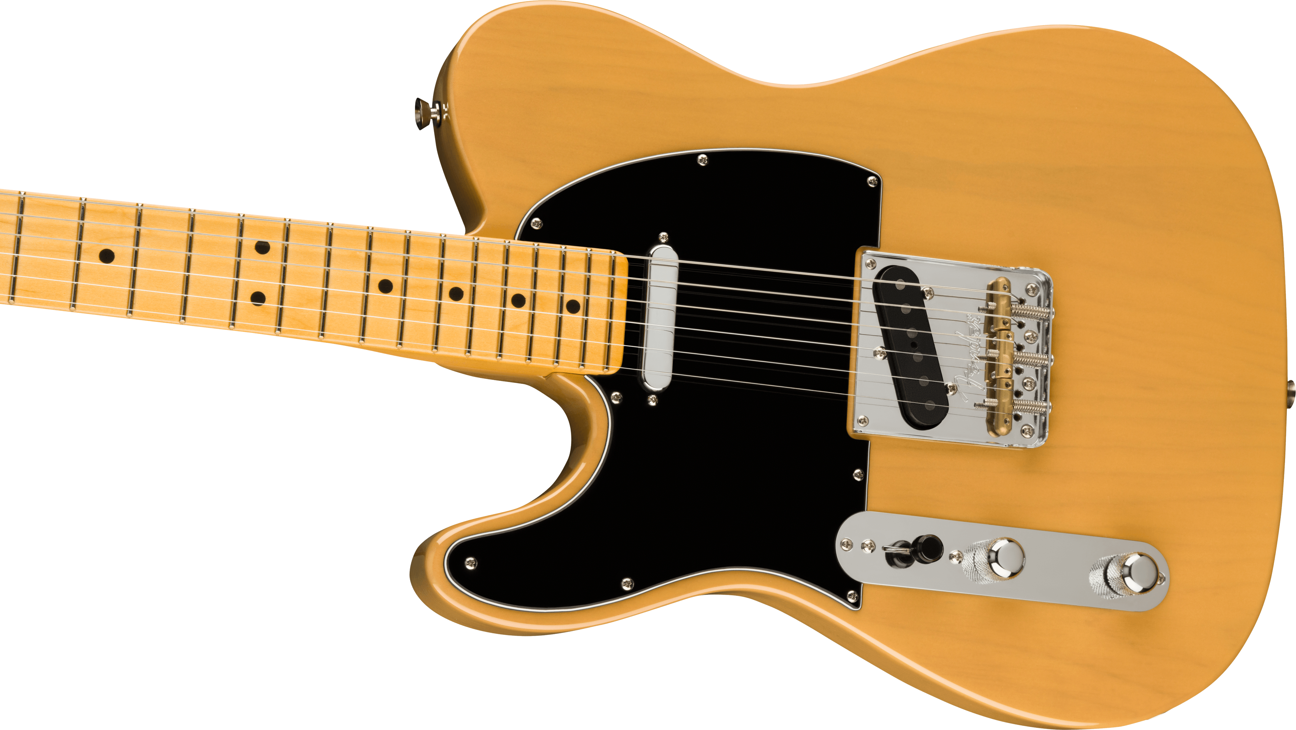 Fender® American Professional II Telecaster® Left-Hand, Maple Fingerboard, Butterscotch Blonde