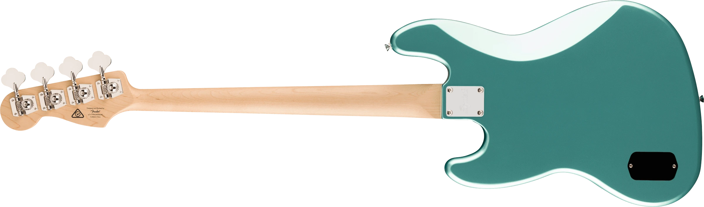 Squier® Affinity Series® Active Jazz Bass®, Laurel Fingerboard, White Pickguard, Mystic Sea Foam Green