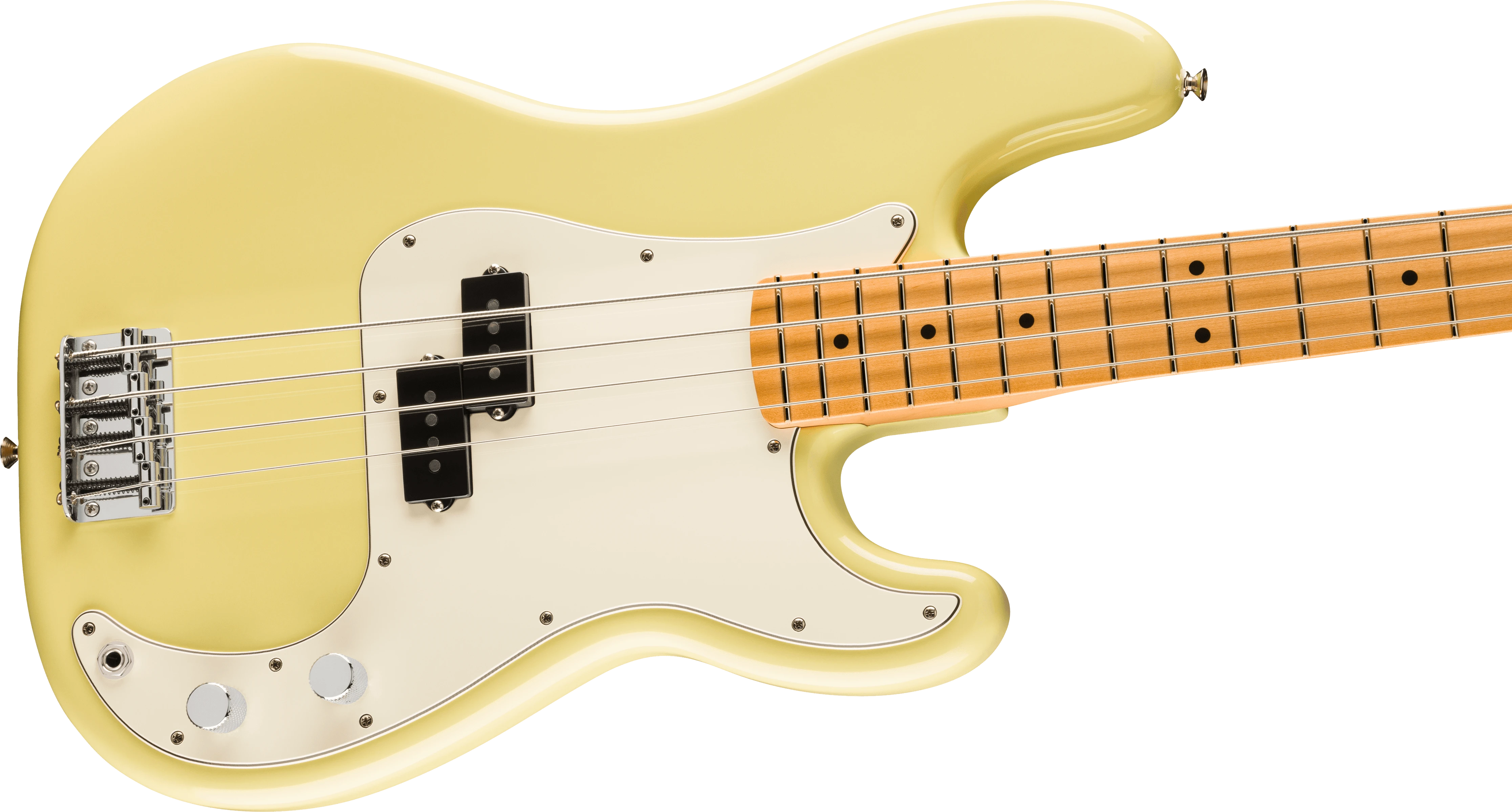 Fender® Player II Precision Bass®, Maple Fingerboard, Hialeah Yellow