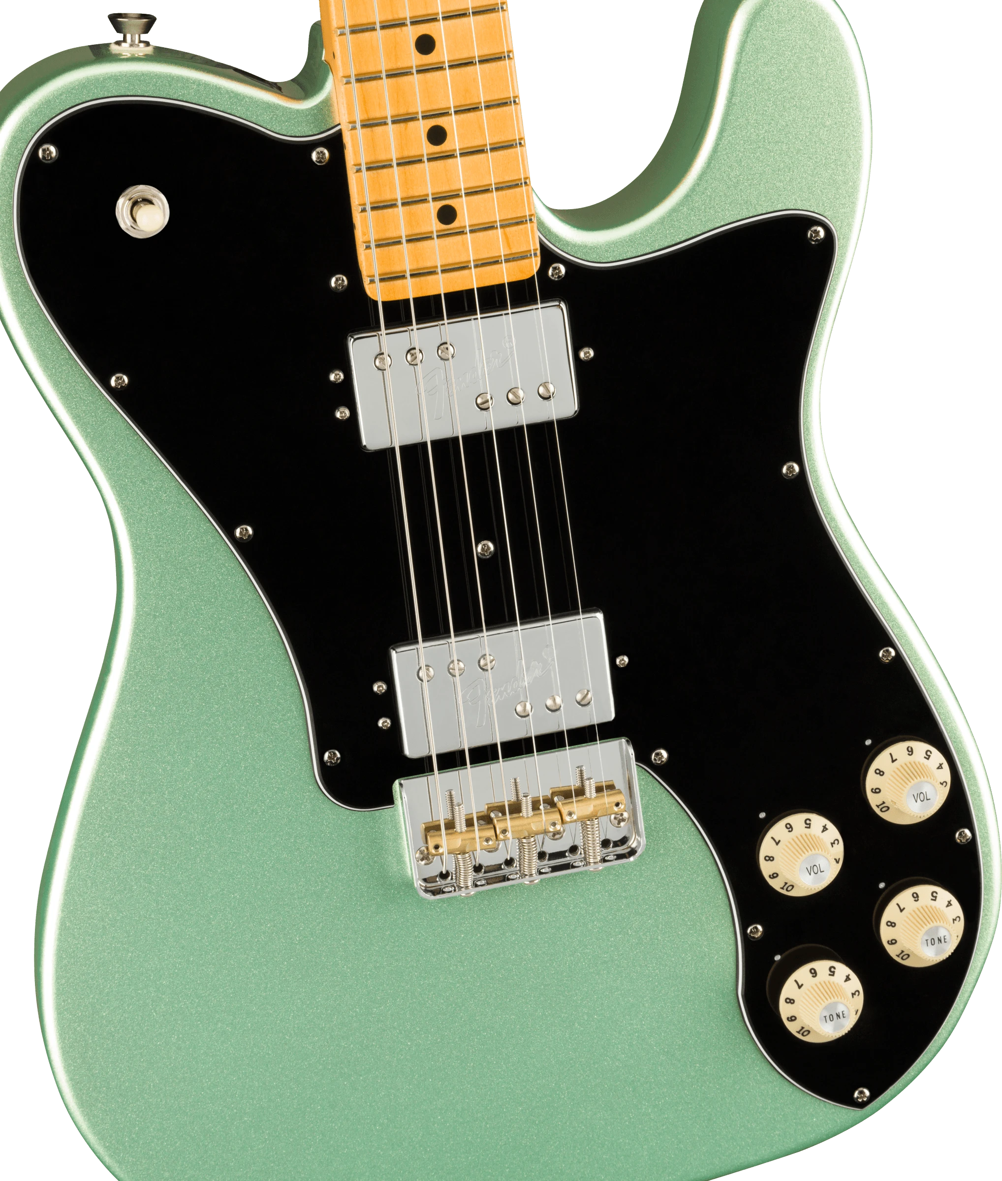 Fender® American Professional II Telecaster® Deluxe, Maple Fingerboard, Mystic Surf Green