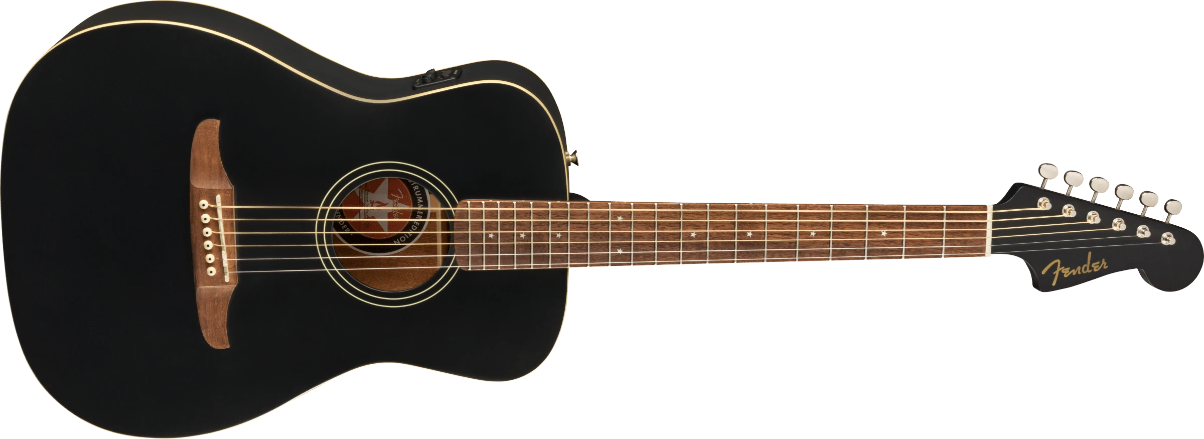 Fender® Joe Strummer Campfire, Walnut Fingerboard, Matte Black