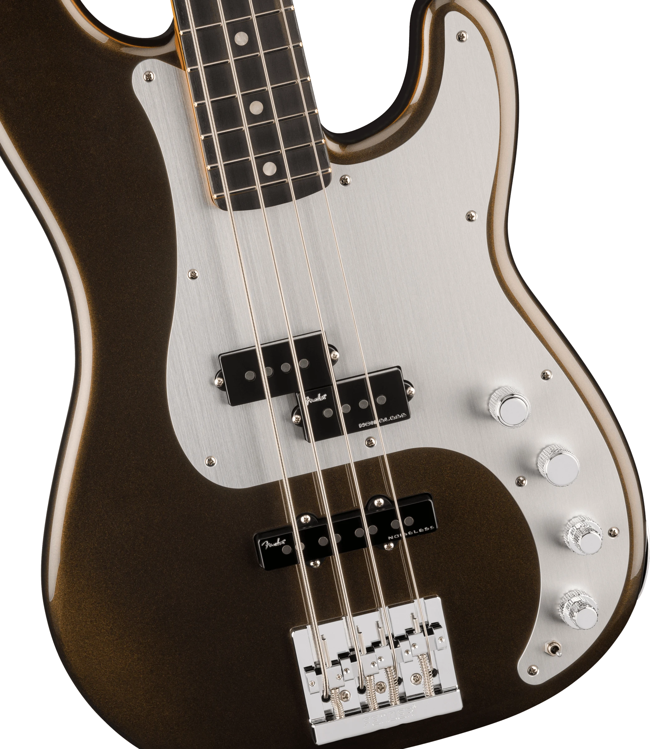 Fender® American Ultra II Precision Bass®, Ebony Fingerboard, Texas Tea