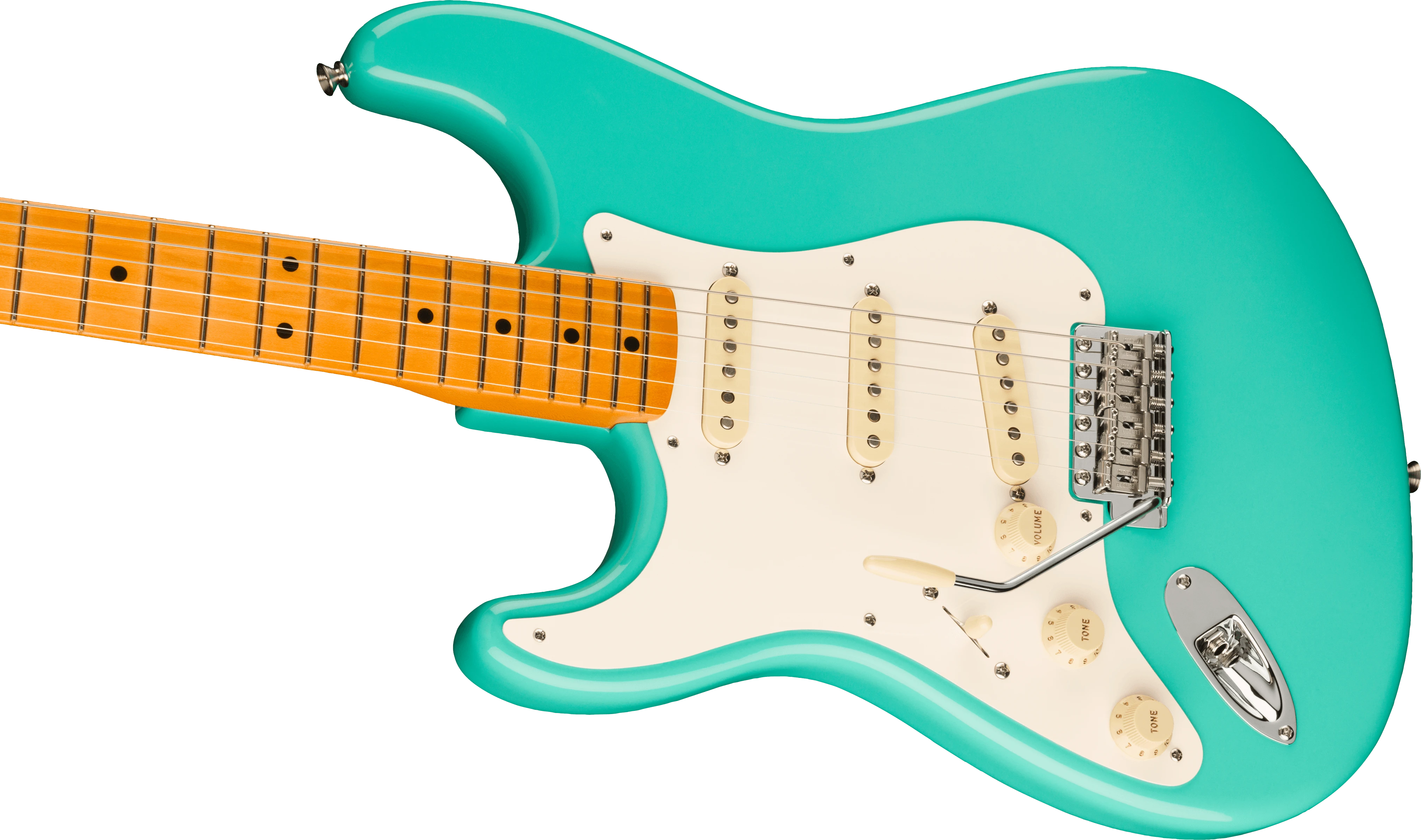 Fender® American Vintage II 1957 Stratocaster® Left-Hand, Maple Fingerboard, Sea Foam Green