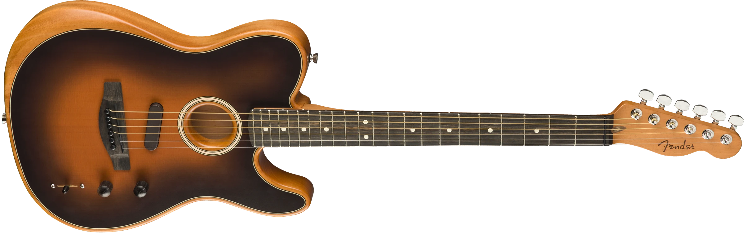 Fender® American Acoustasonic® Telecaster®, Ebony Fingerboard, Sunburst