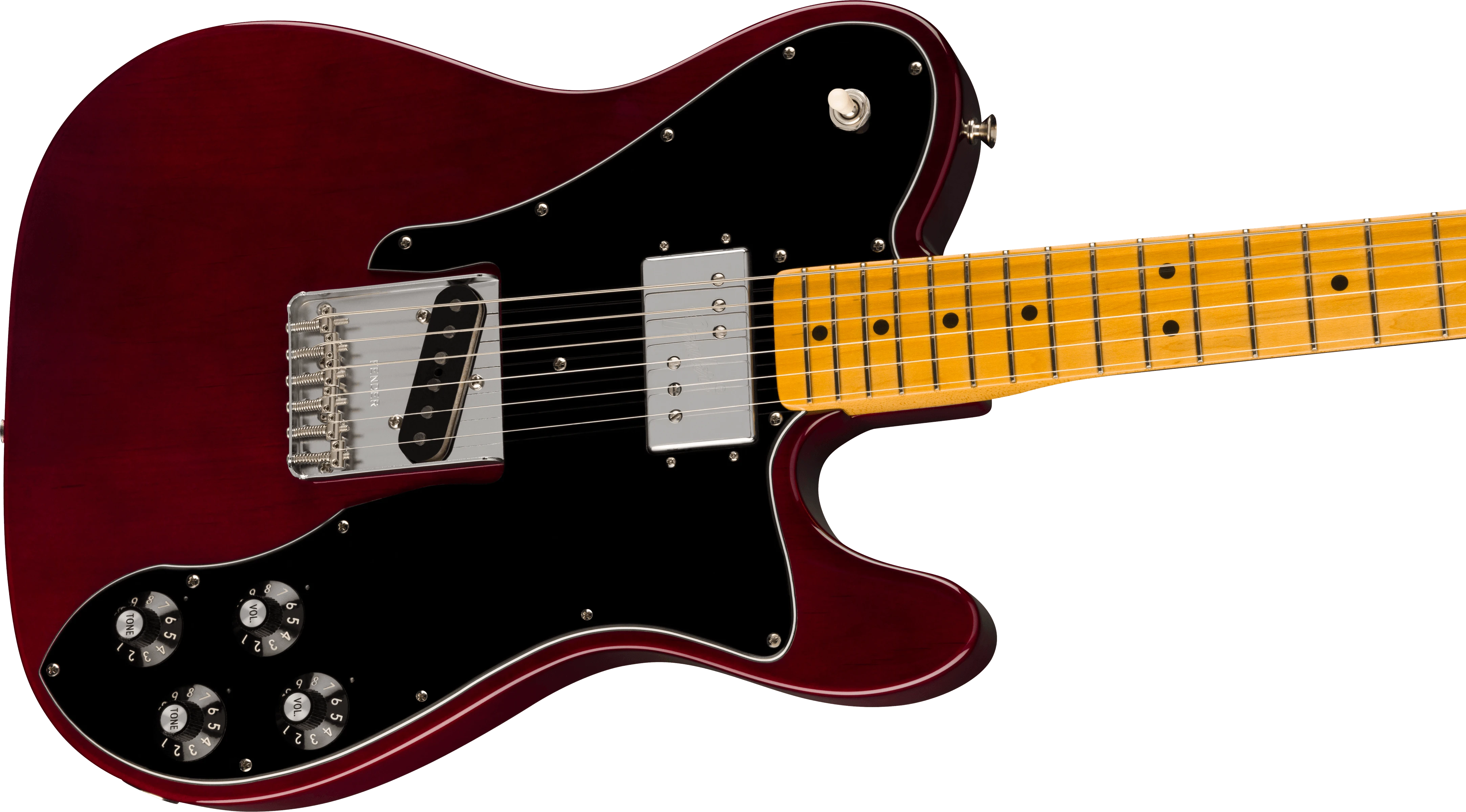 Fender® American Vintage II 1977 Telecaster® Custom, Maple Fingerboard, Wine