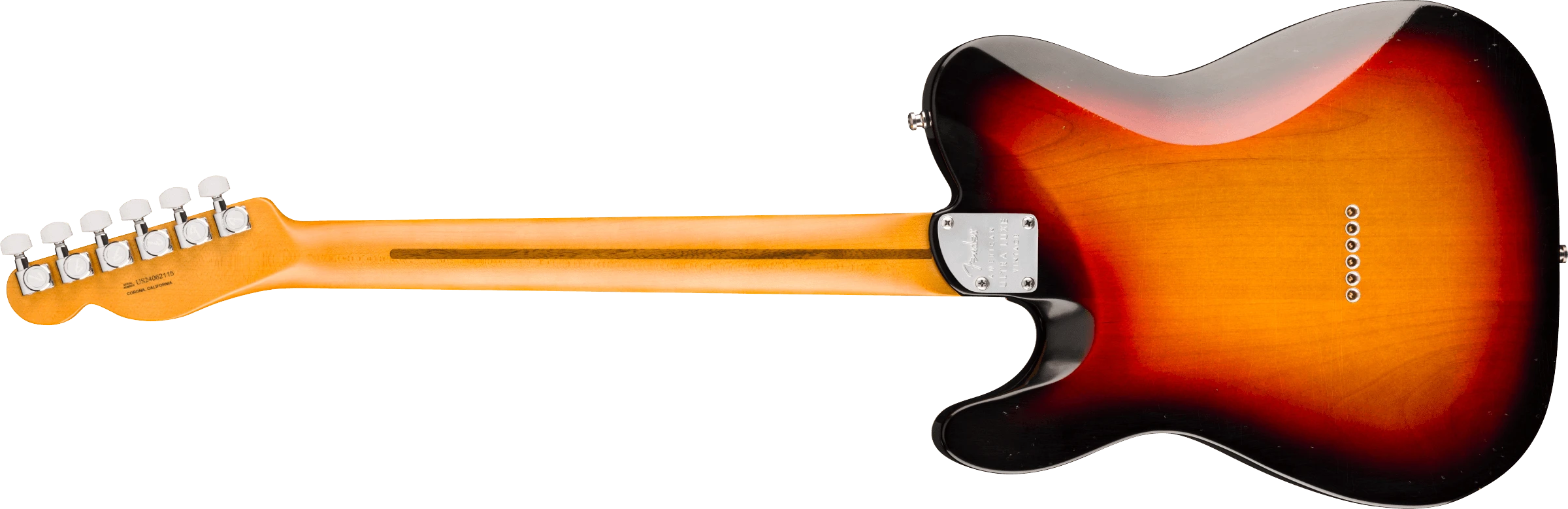 Fender® American Ultra Luxe Vintage '60s Custom Telecaster®, Rosewood Fingerboard, 3-Color Sunburst