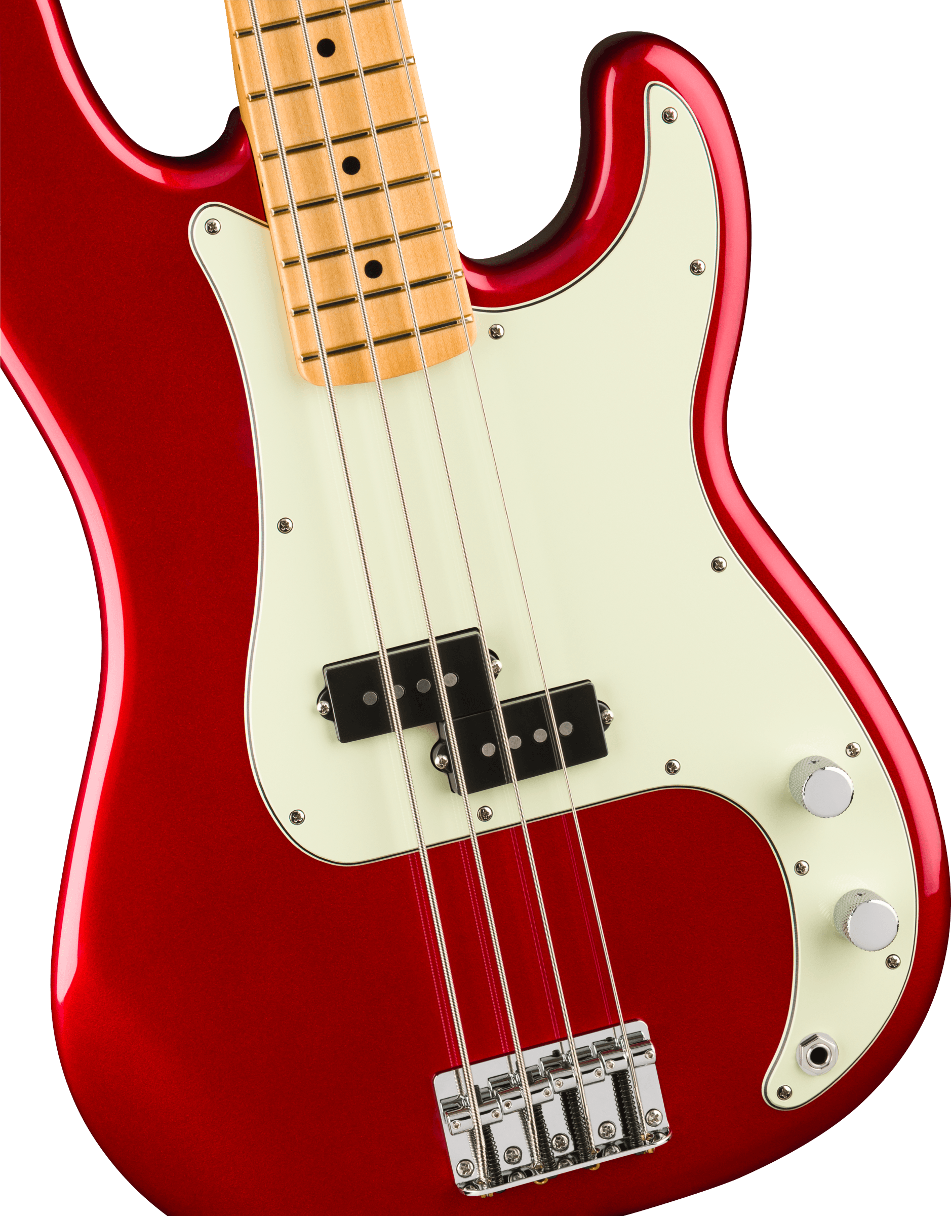 Fender® 75th Anniversary Player II Precision Bass®, Maple Fingerboard, Candy Apple Red