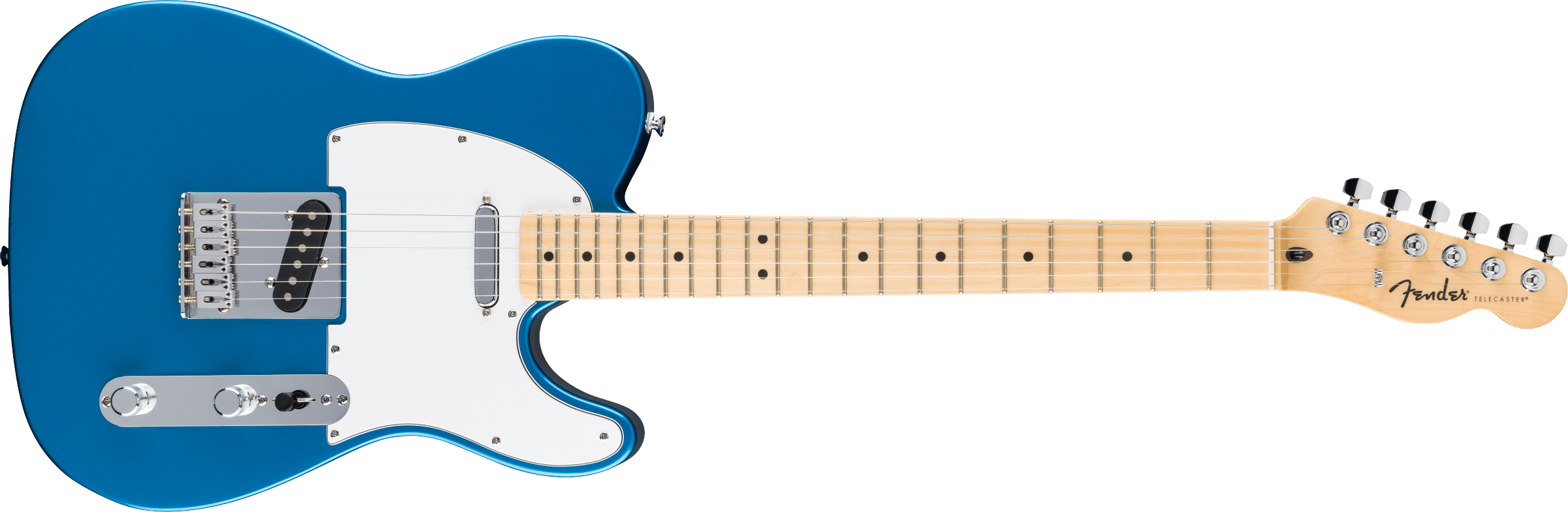 Fender® Standard Telecaster®, Maple Fingerboard, White Pickguard, Aqua Marine Metallic