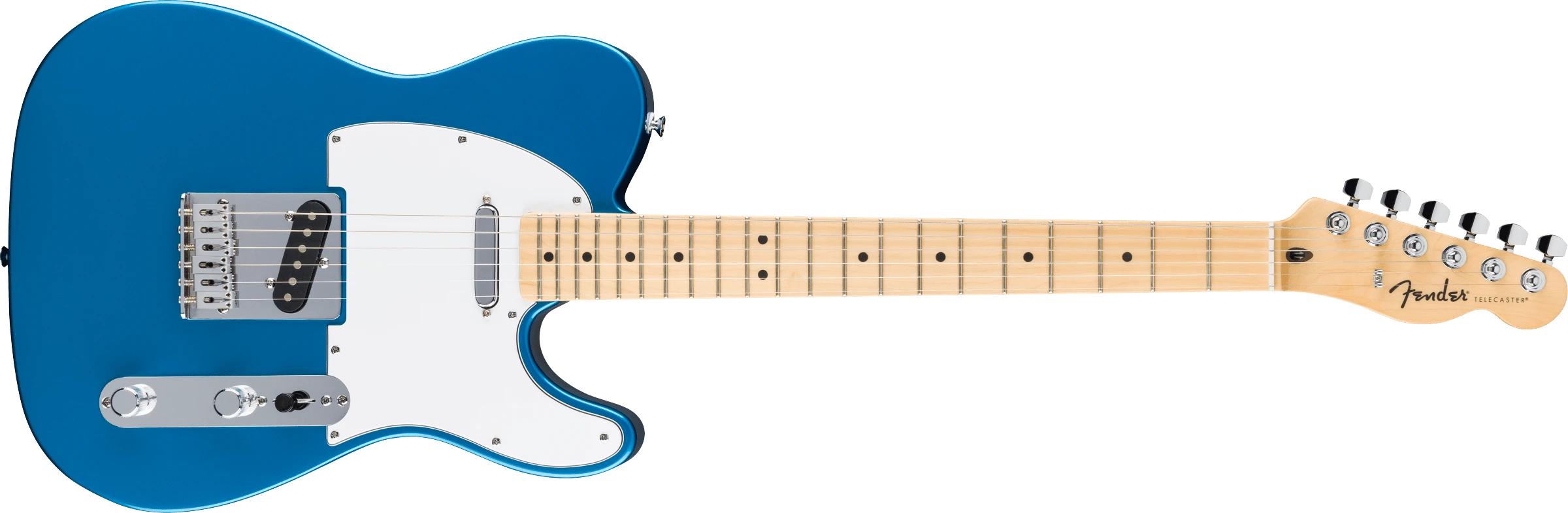 Fender® Standard Telecaster®, Maple Fingerboard, White Pickguard, Aqua Marine Metallic