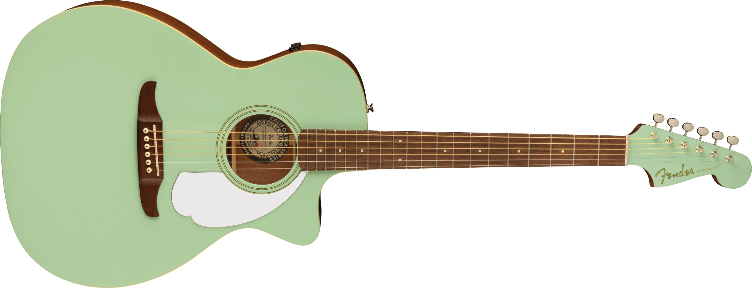 Fender® Newporter Player, Walnut Fingerboard, White Pickguard, Surf Green