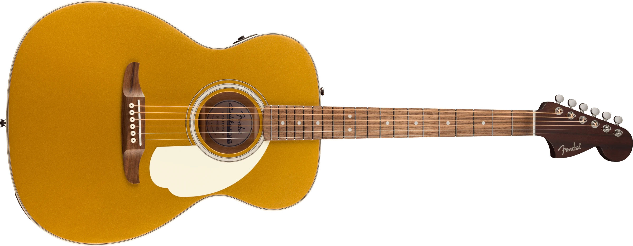 Fender® California Deluxe Monterey™ E, Ivory Pickguard, Aztec Gold