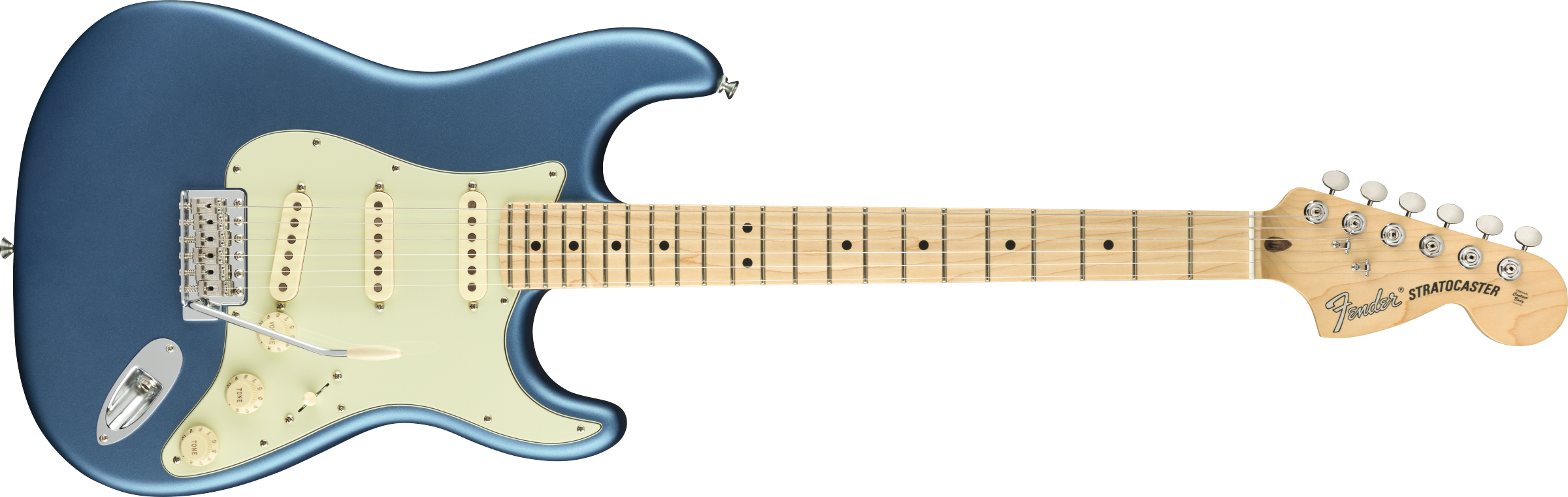 Fender® American Performer Stratocaster®, Maple Fingerboard, Satin Lake Placid Blue