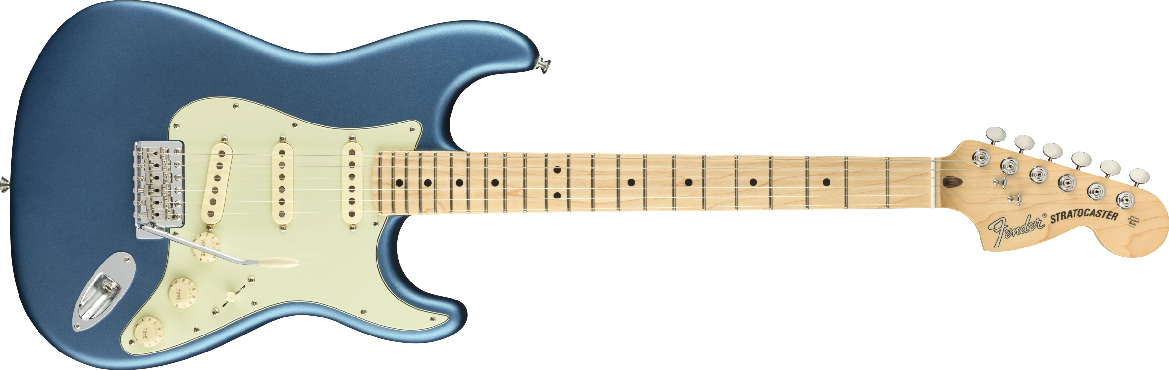 Fender® American Performer Stratocaster®, Maple Fingerboard, Satin Lake Placid Blue