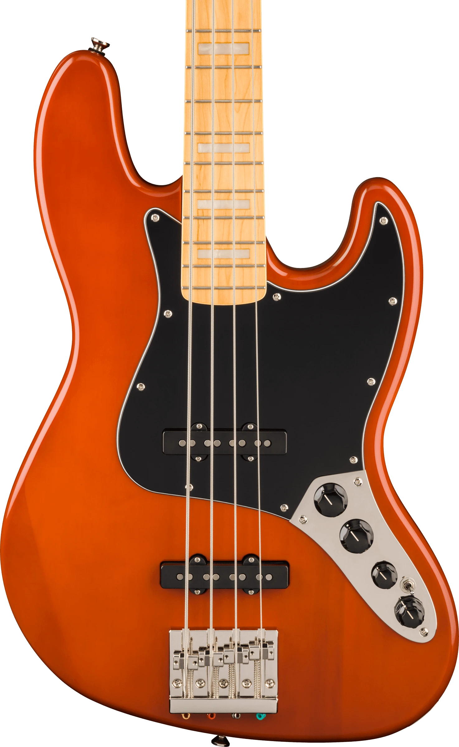 Squier® Classic Vibe™ Active '70s Jazz Bass®, Maple Fingerboard, Black Pickguard, Mocha