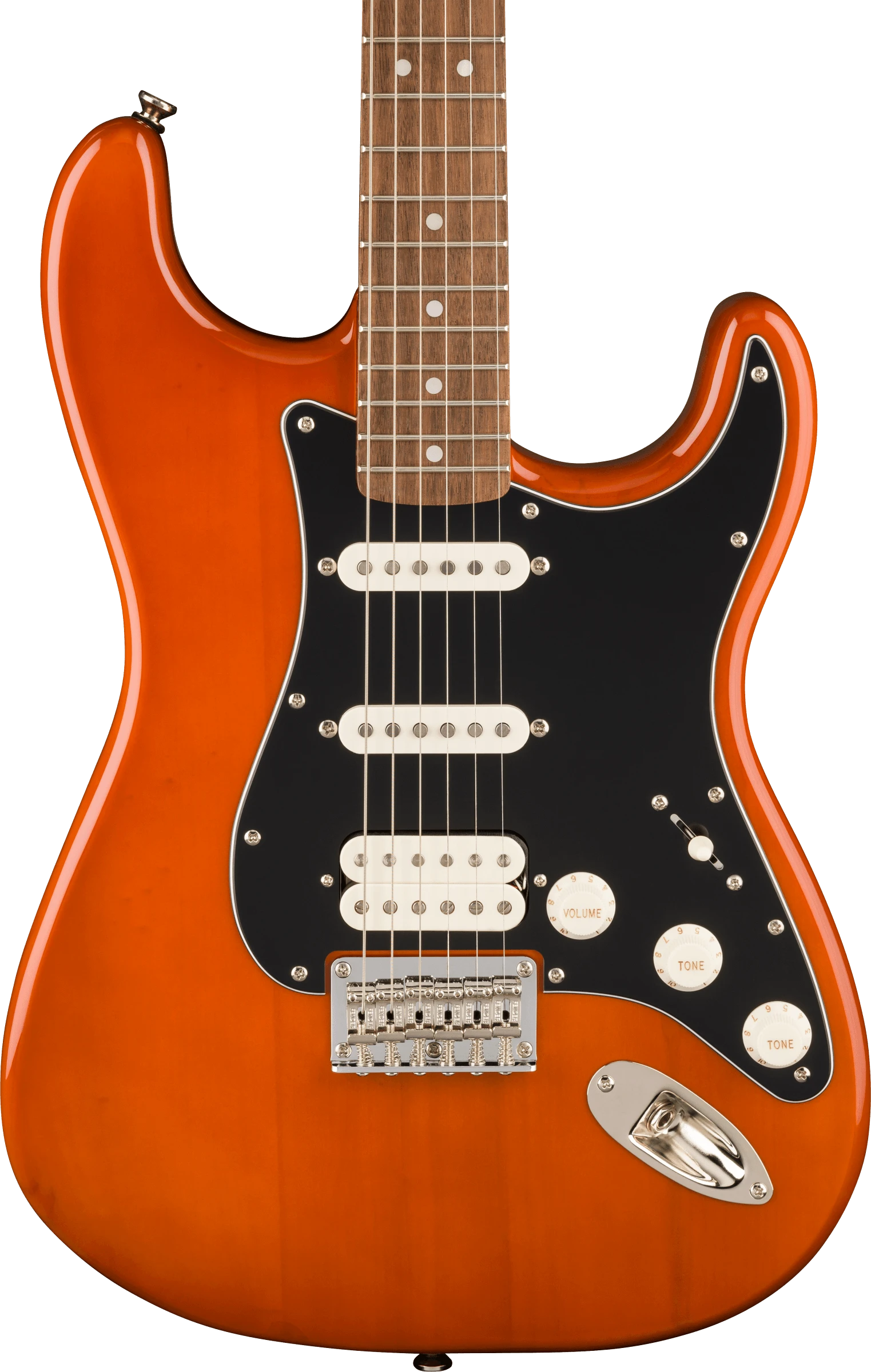 Squier® Classic Vibe™ '70s Stratocaster® HT HSS, Laurel Fingerboard, Black Pickguard, Mocha