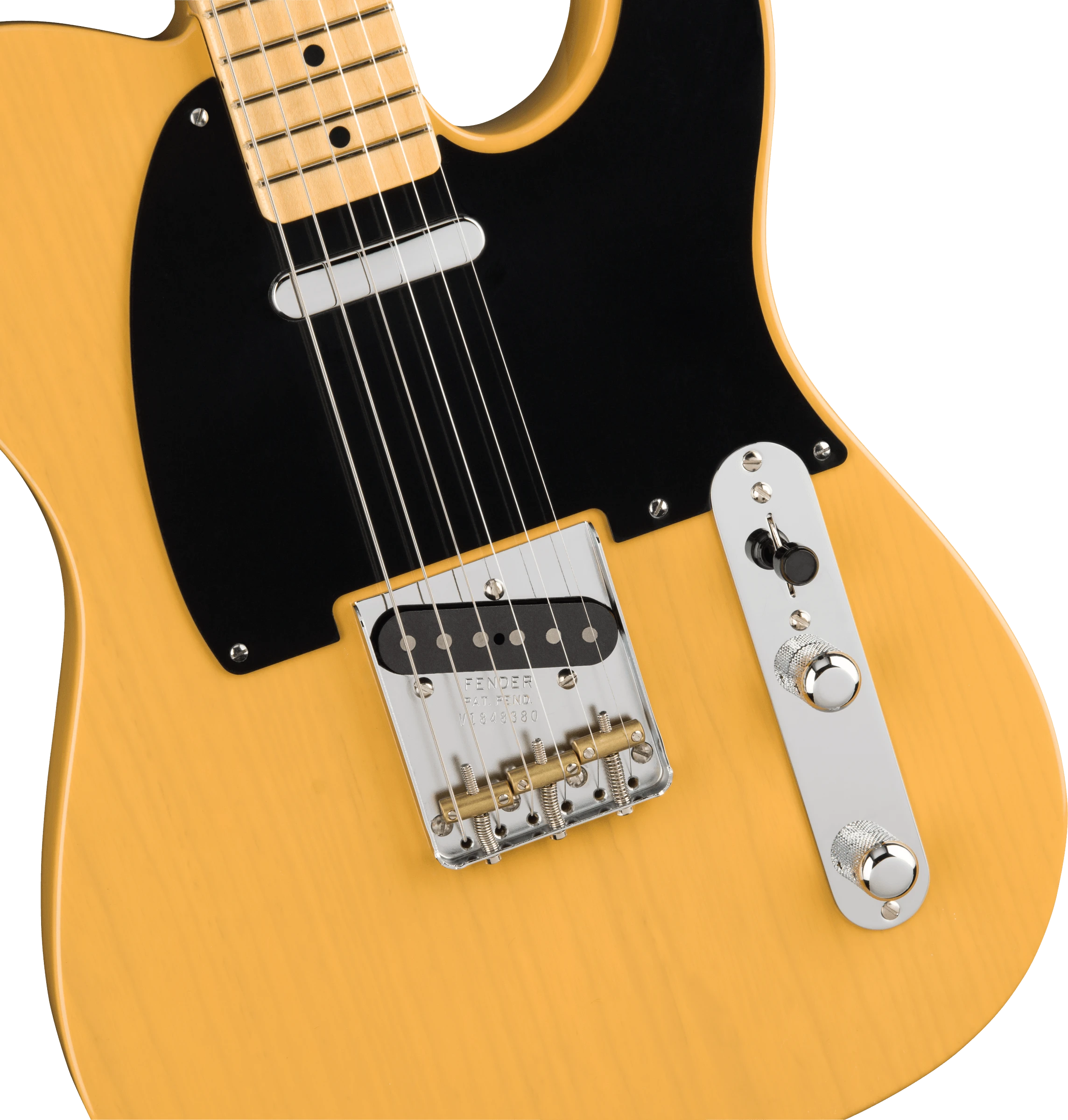 Fender® American Original '50s Telecaster®, Maple Fingerboard, Butterscotch Blonde