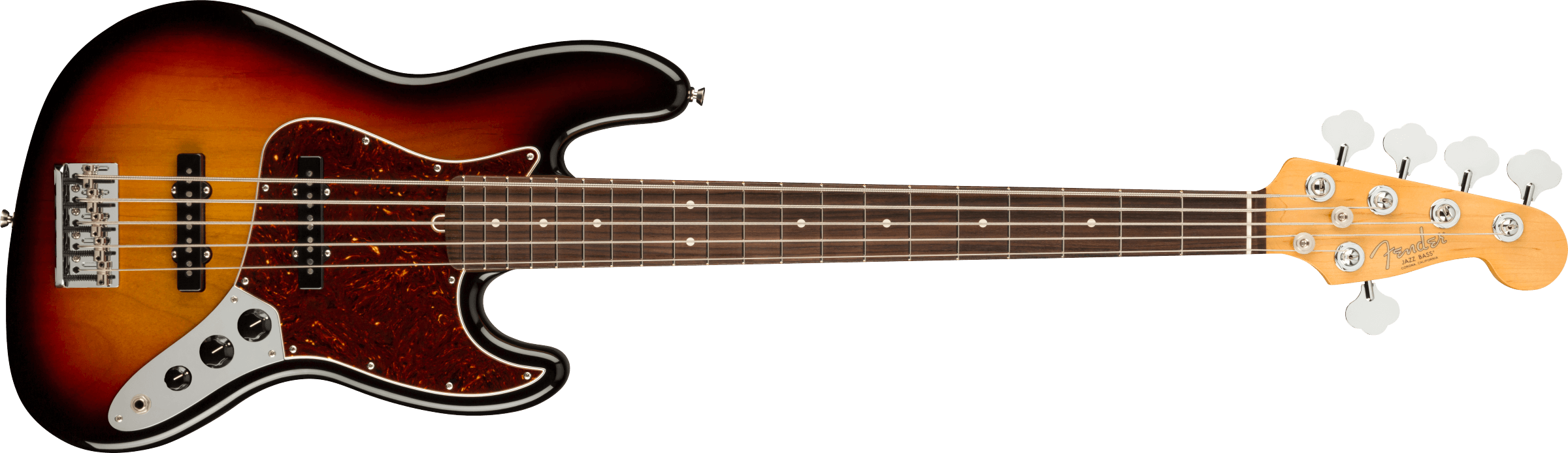 Fender® American Professional II Jazz Bass® V, Rosewood Fingerboard, 3-Color Sunburst