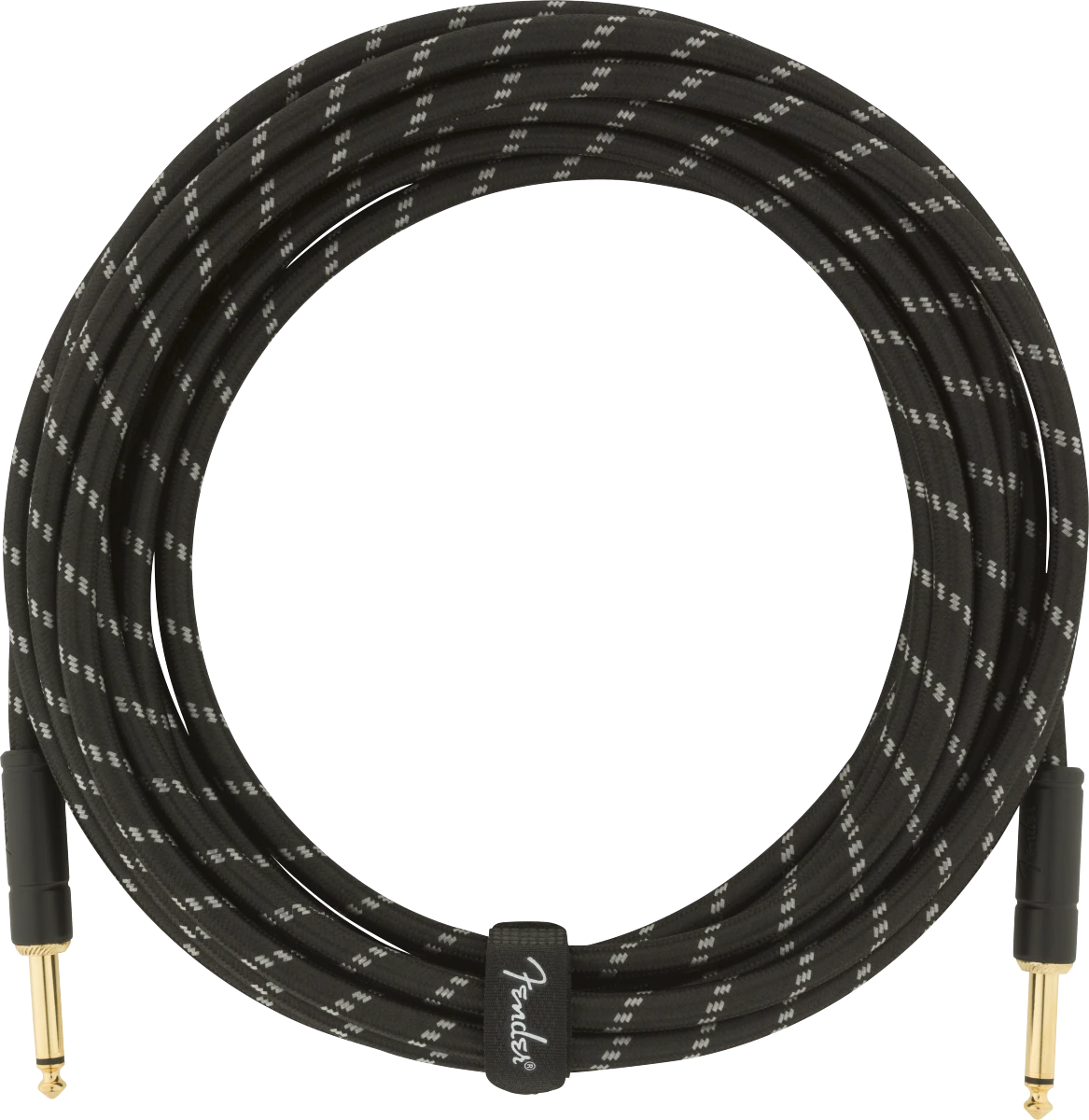 Deluxe Series Instrument Cable, Straight/Straight, 18.6', Black Tweed