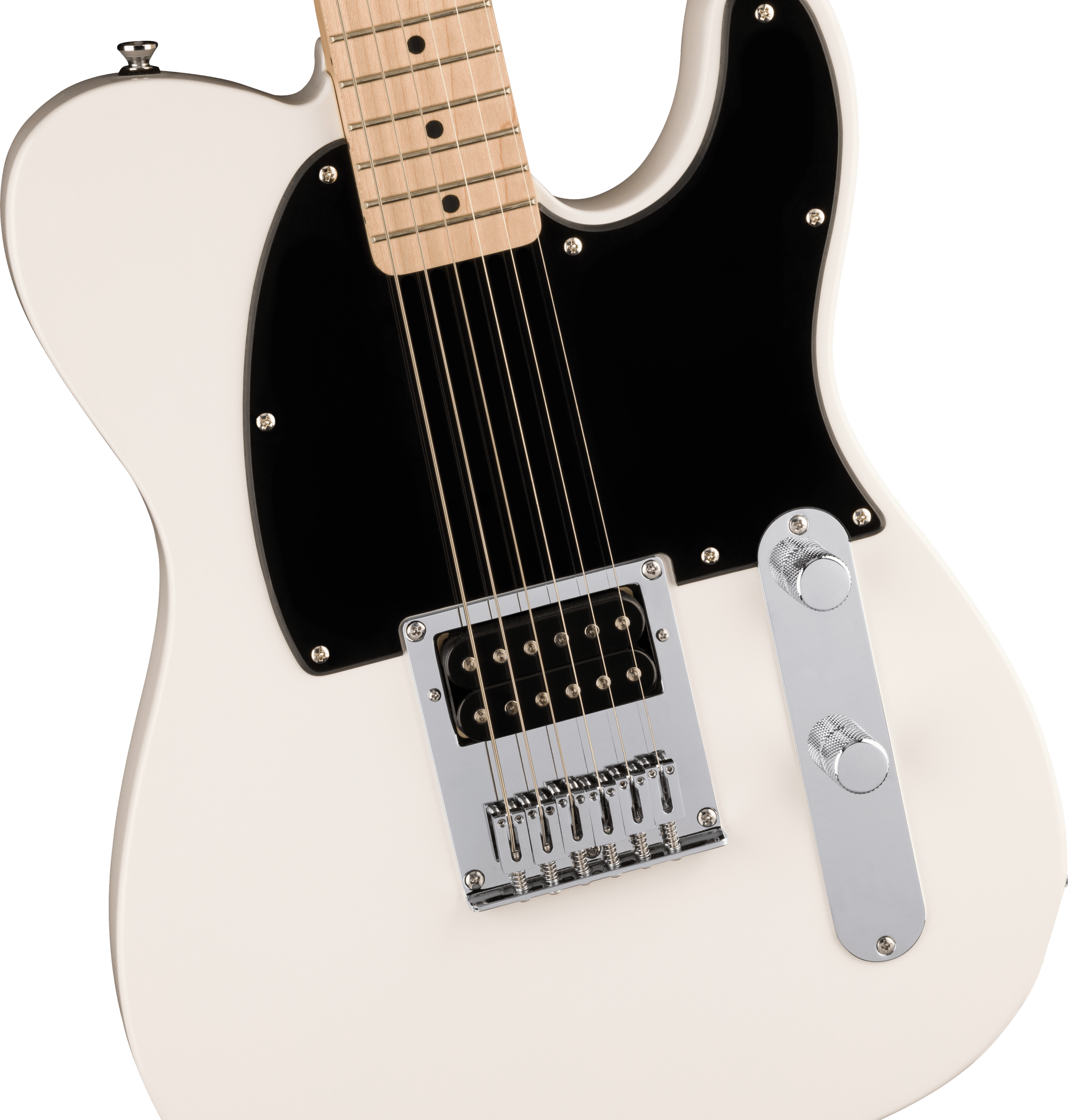 Squier® Squier Sonic® Esquire® H, Maple Fingerboard, Black Pickguard, Arctic White