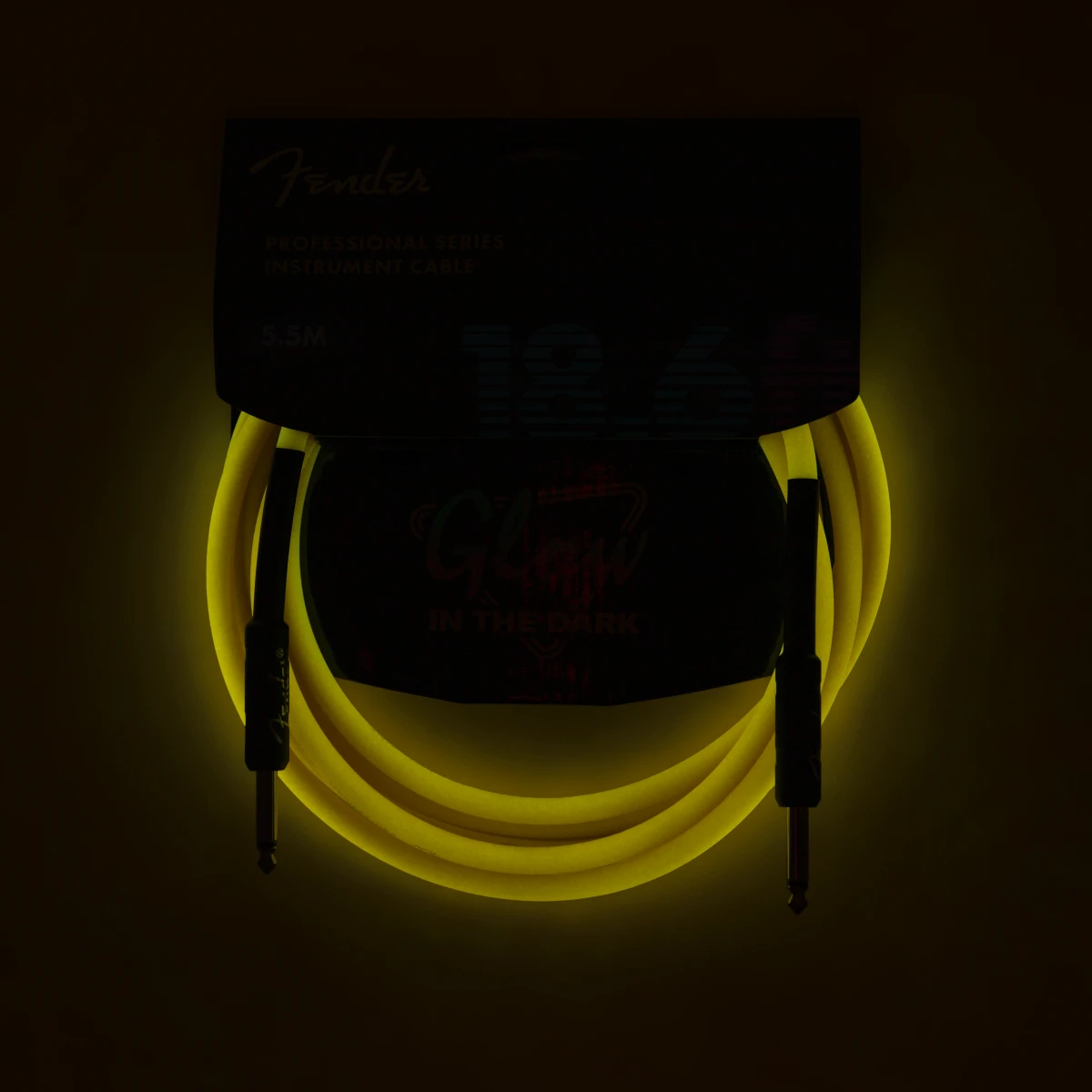 Fender® Professional Glow in the Dark Cable, Orange, 18.6'