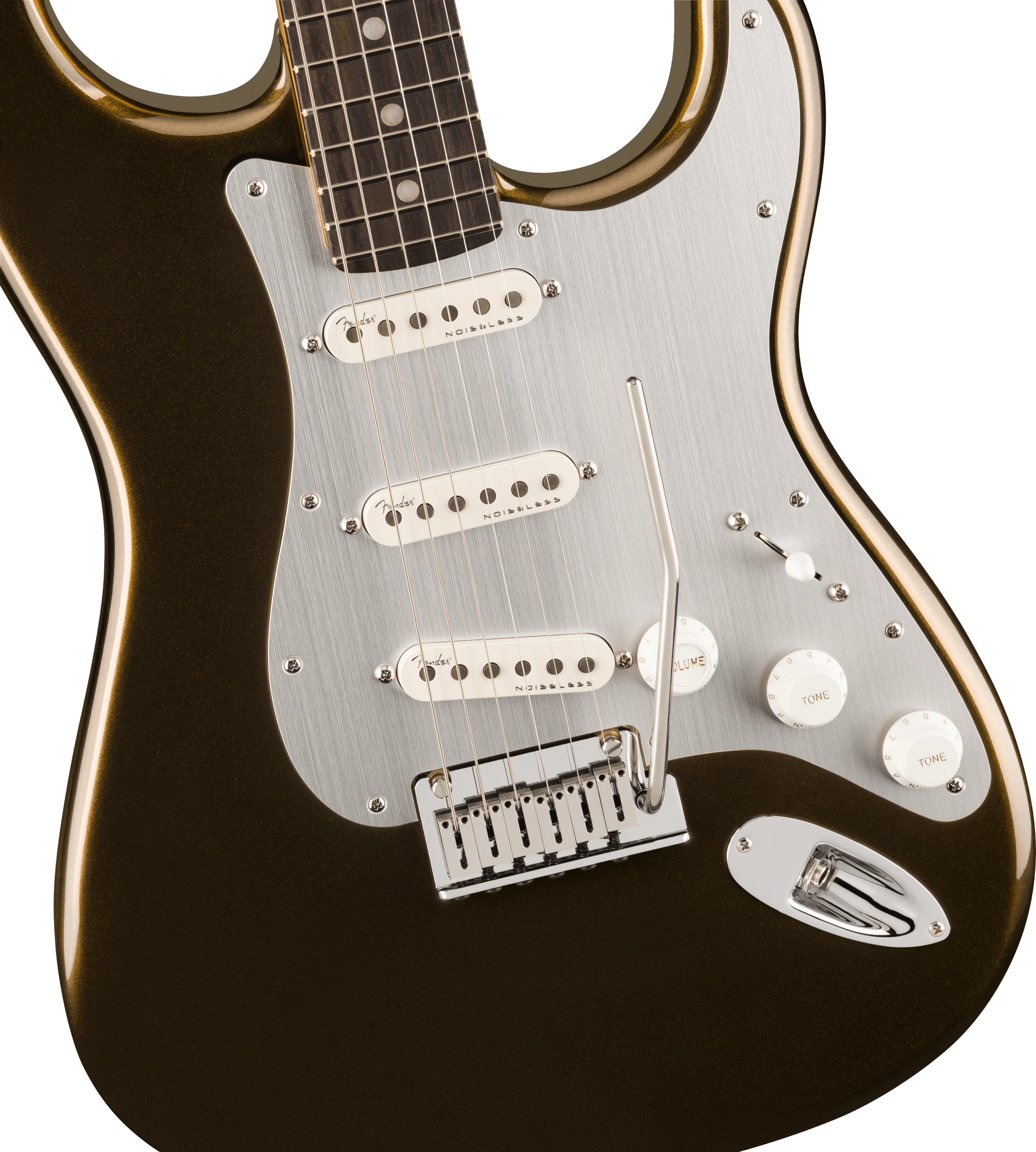 Fender® American Ultra II Stratocaster®, Ebony Fingerboard, Texas Tea