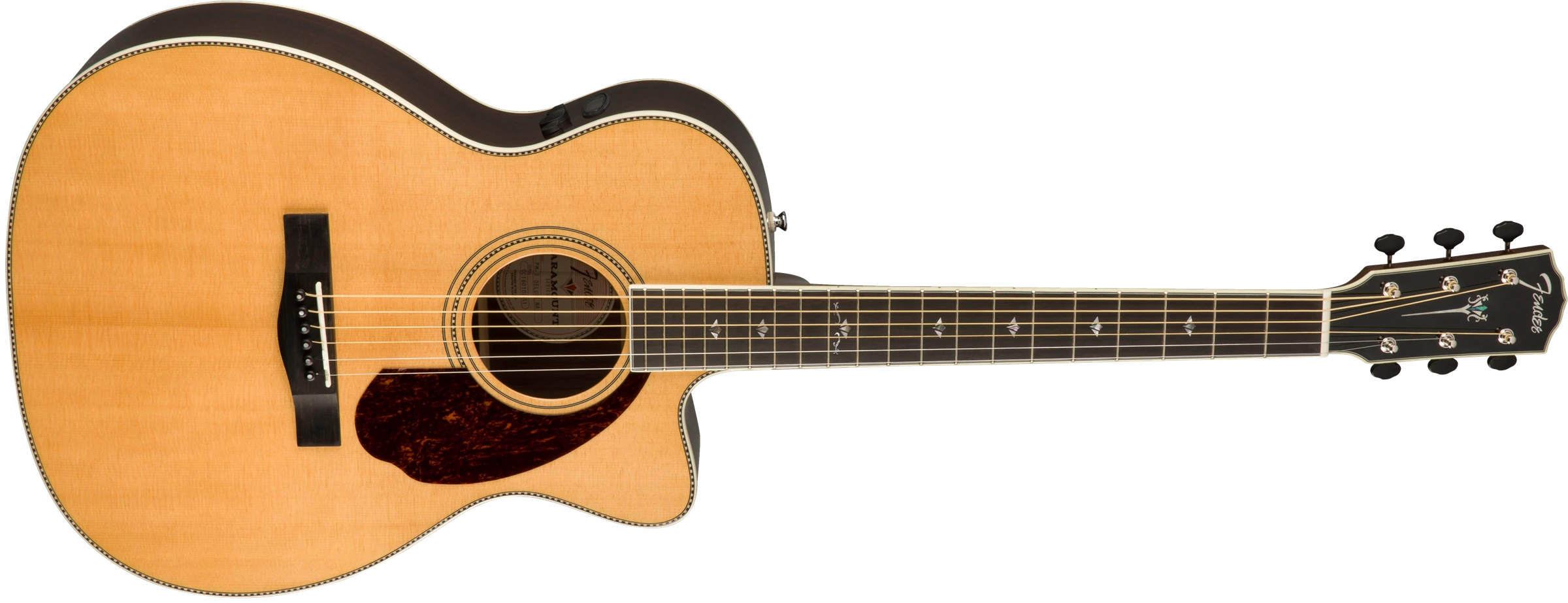 Fender® PM-3 Deluxe Triple 0 with Case, Natural