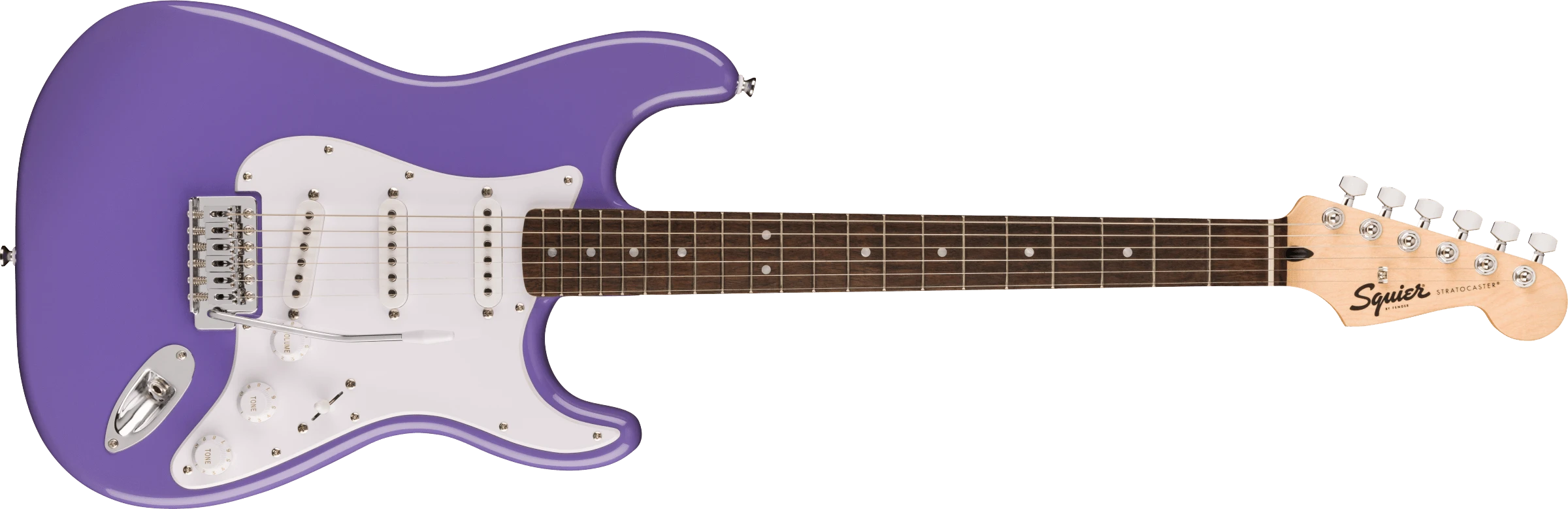 Squier® Sonic® Stratocaster®, Laurel Fingerboard, White Pickguard, Ultraviolet