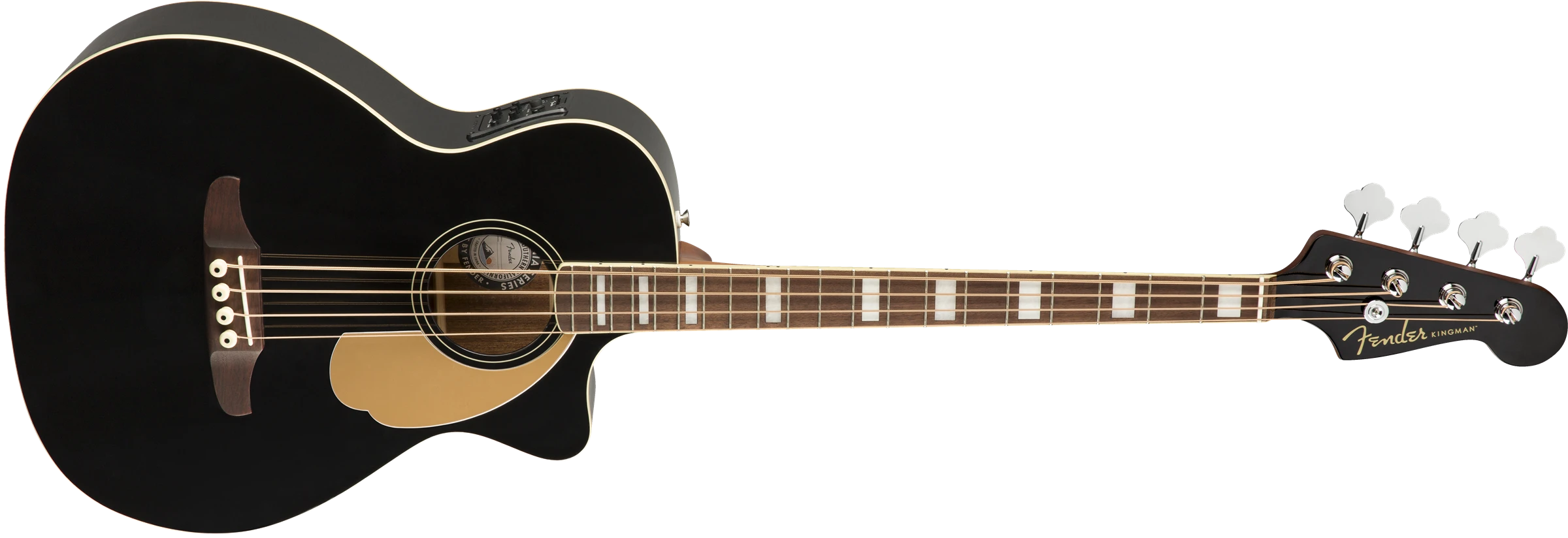 Fender® Kingman Bass, Walnut Fingerboard, Black