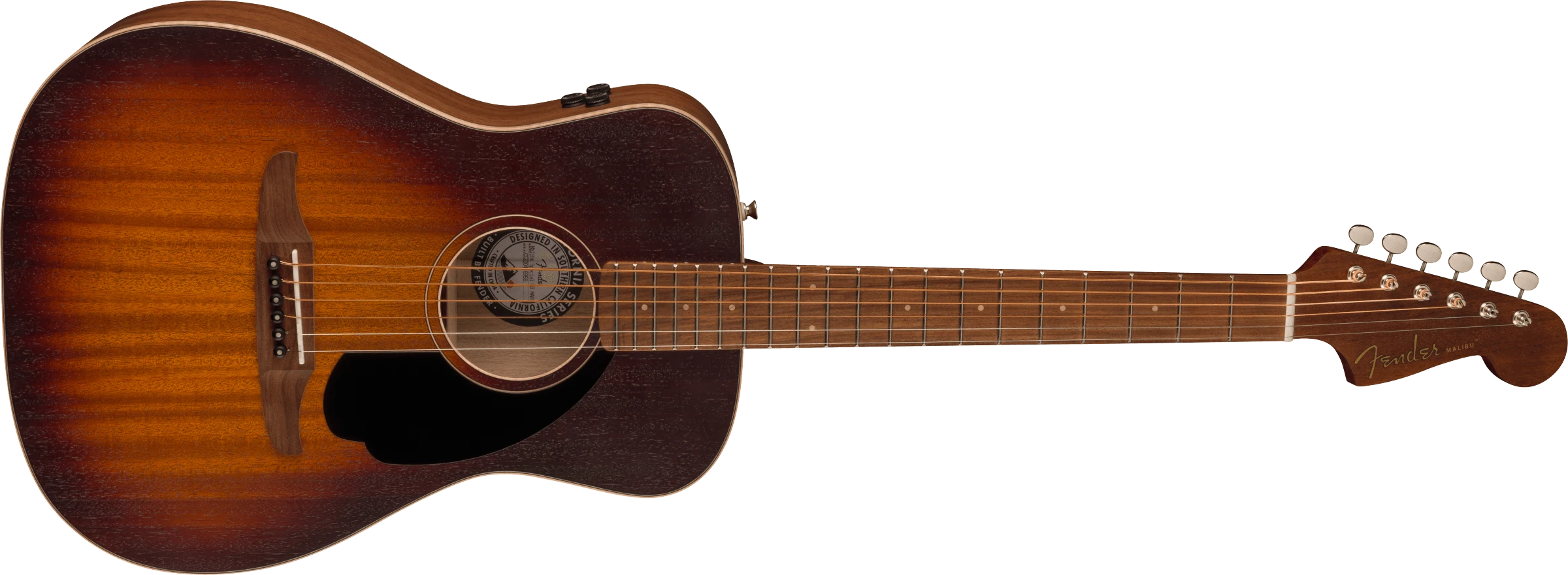Fender® Malibu Special, Pau Ferro Fingerboard, Black Pickguard, Honey Burst