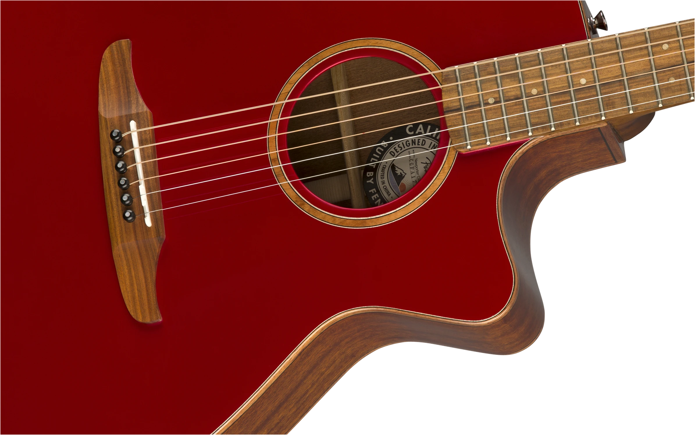 Fender® Newporter Classic w/Bag, Pau Ferro Fingerboard, Hot Rod Red Metallic