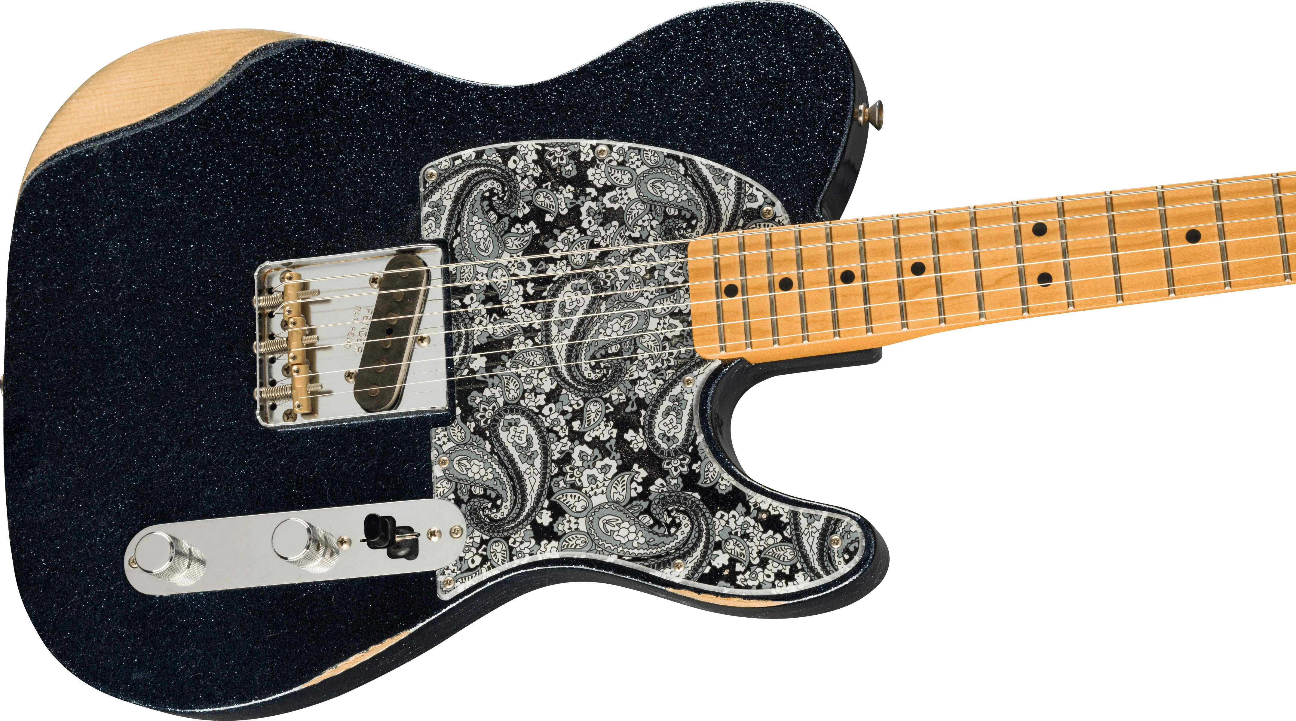 Fender® Brad Paisley Esquire®, Maple, Black Sparkle