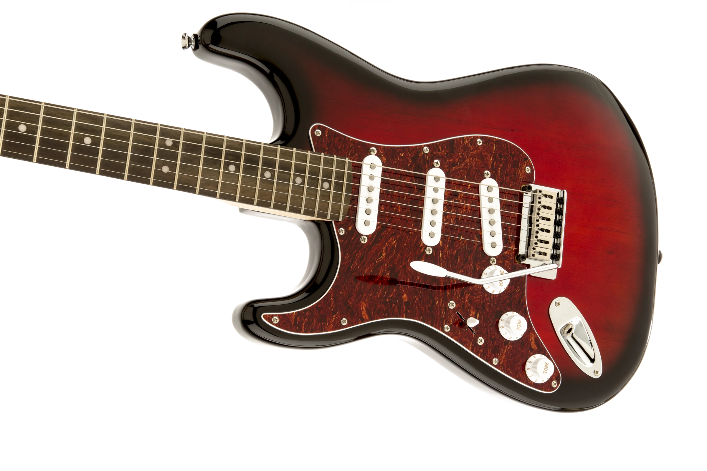 Squier® Standard Stratocaster® Left-Hand, Rosewood Fingerboard, Antique Burst