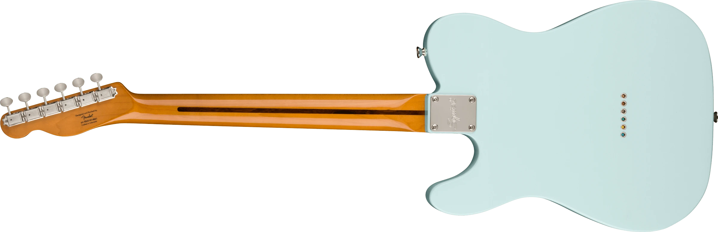 Squier® FSR Classic Vibe '60s Telecaster® Thinline, Maple Fingerboard, Gold Anodized Pickguard, Sonic Blue
