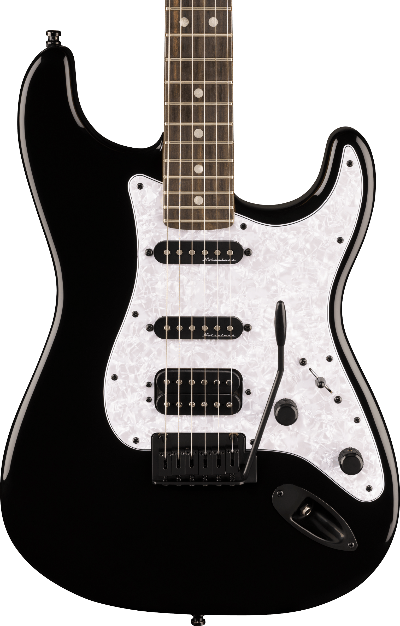 Fender® Limited Edition Player Fusion Stratocaster® HSS, Ebony Fingerboard, Black